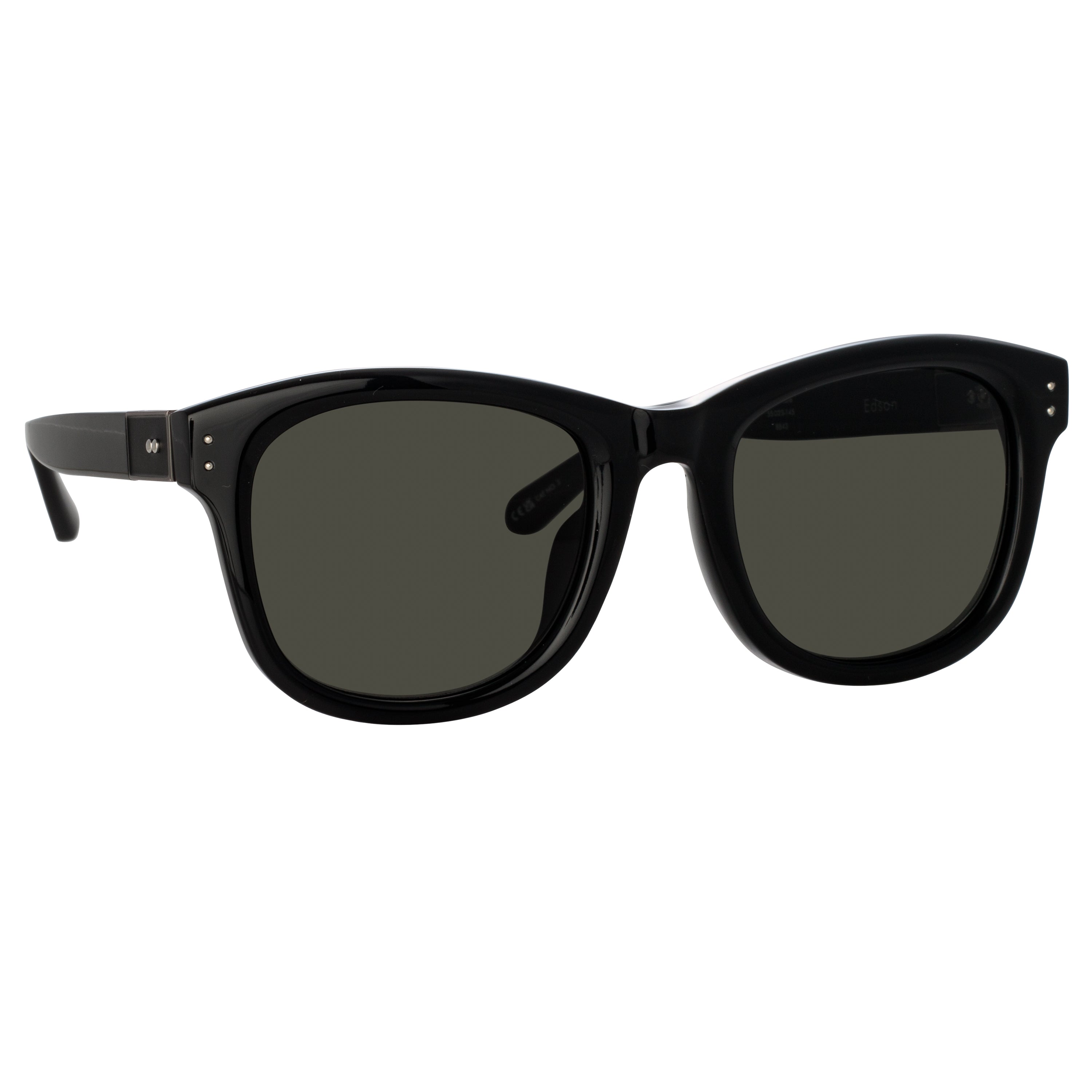 Edson Sunglasses in Black and Nickel