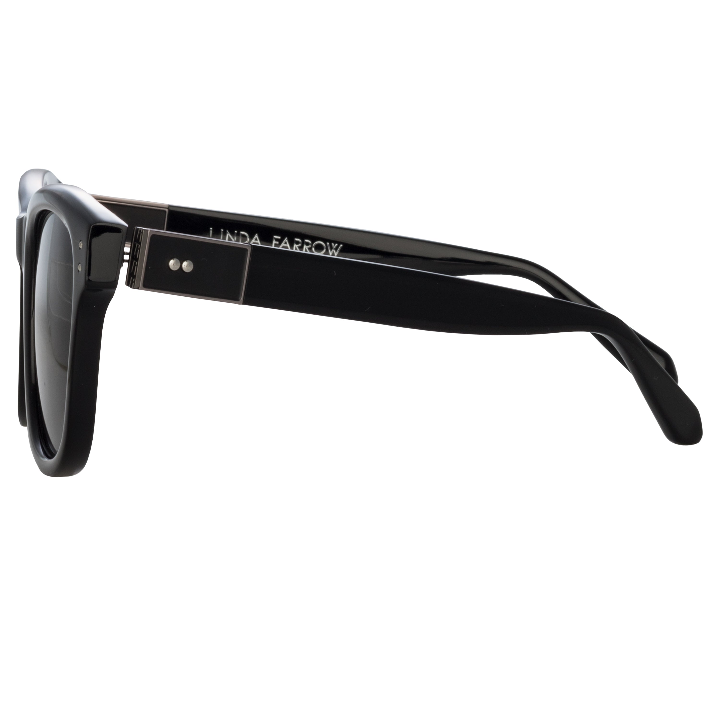 Edson Sunglasses in Black and Nickel