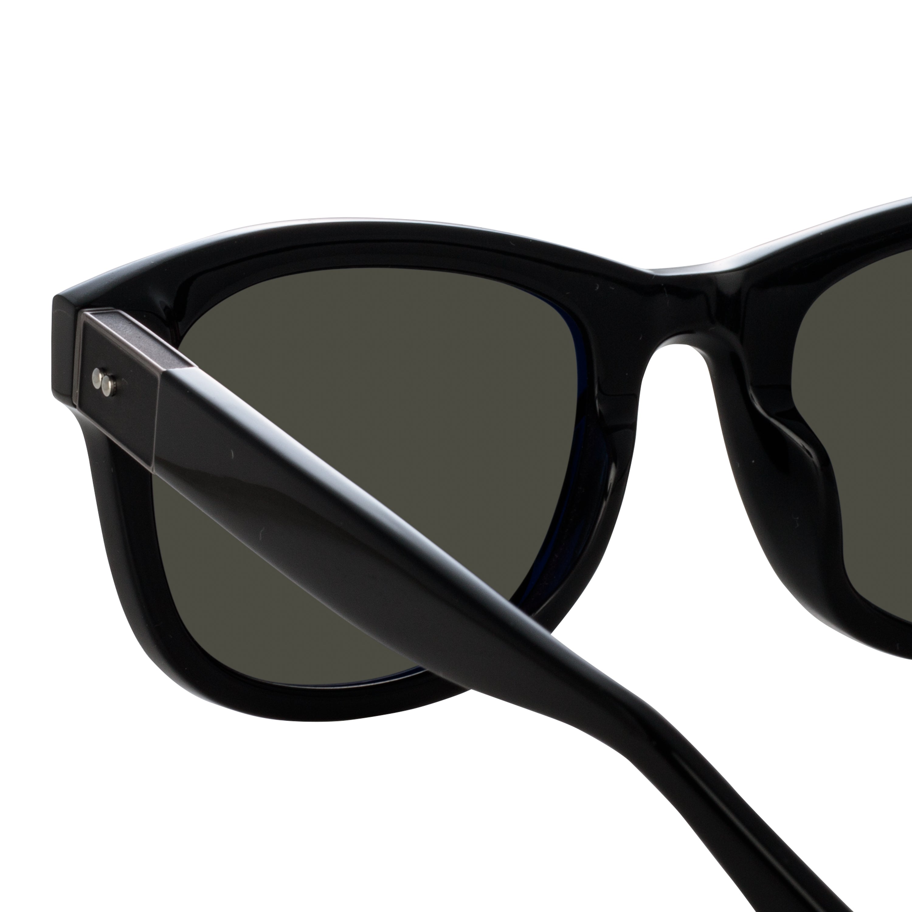 Edson Sunglasses in Black and Nickel