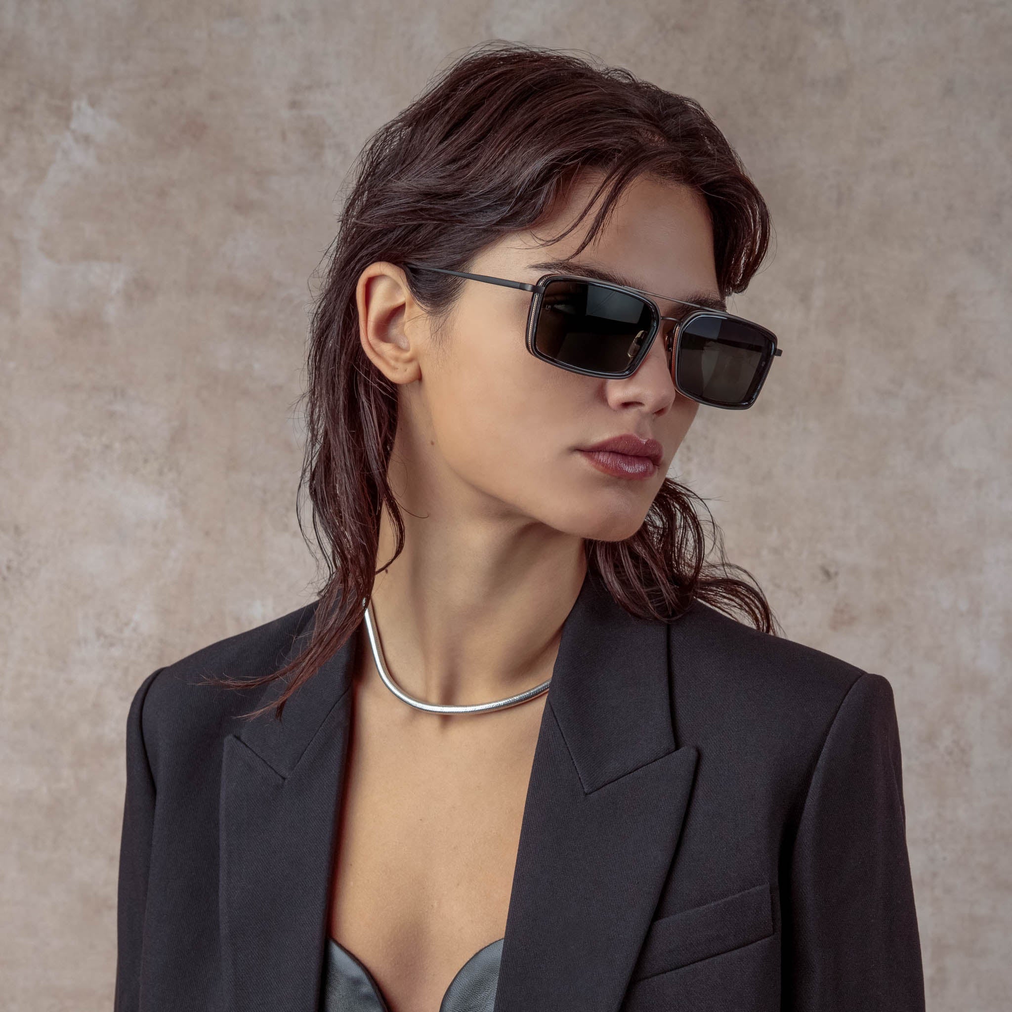 Cassia Sunglasses in Nickel