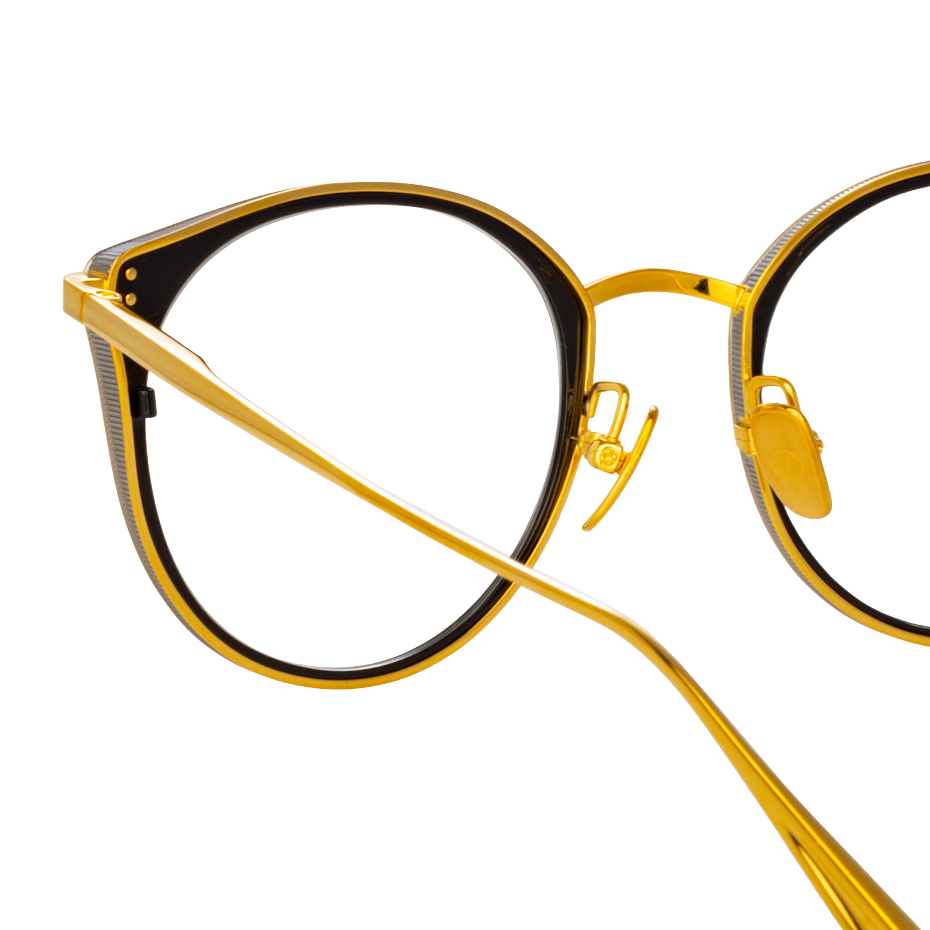 Men's Neusa Optical Frame in Yellow Gold