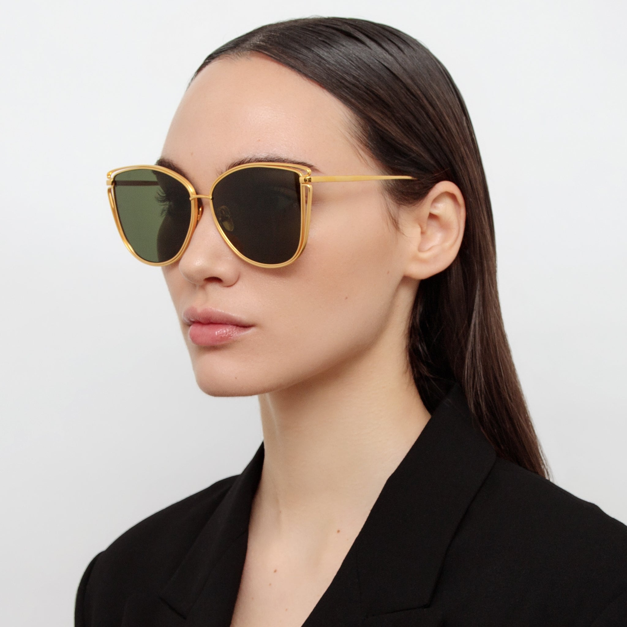 Dinah Sunglasses in Yellow Gold