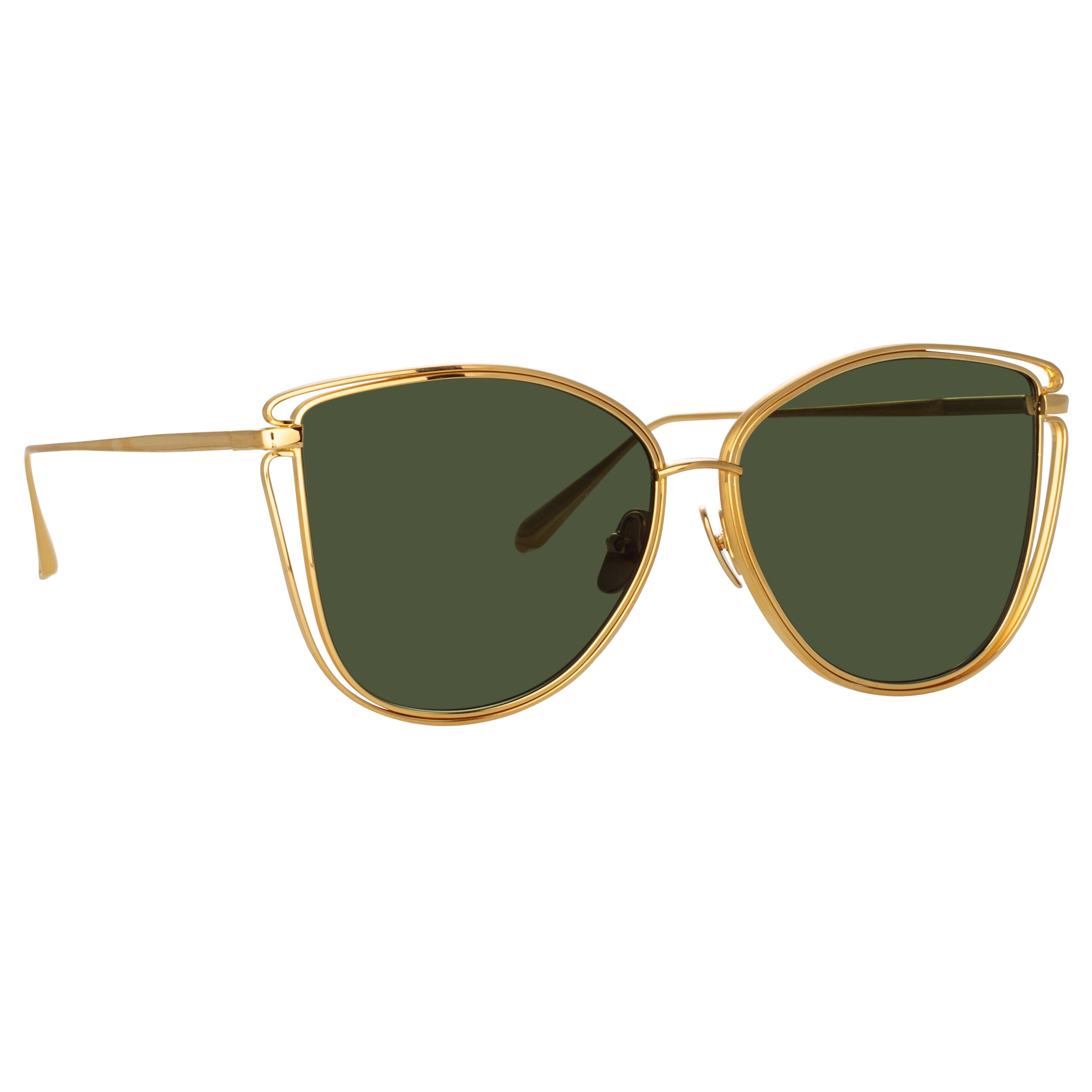 Dinah Sunglasses in Yellow Gold