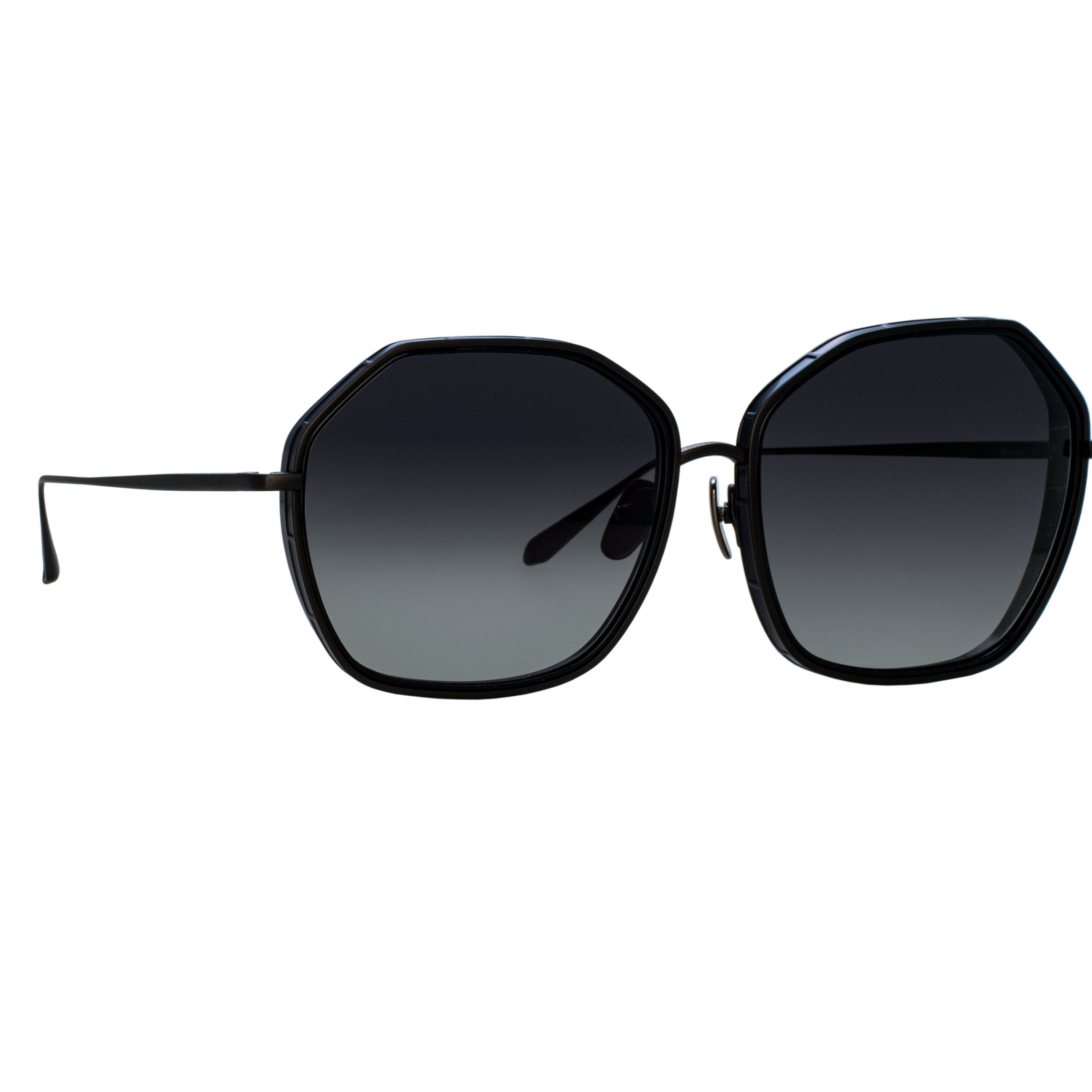 Rowe Oversize Sunglasses in Matt Nickel