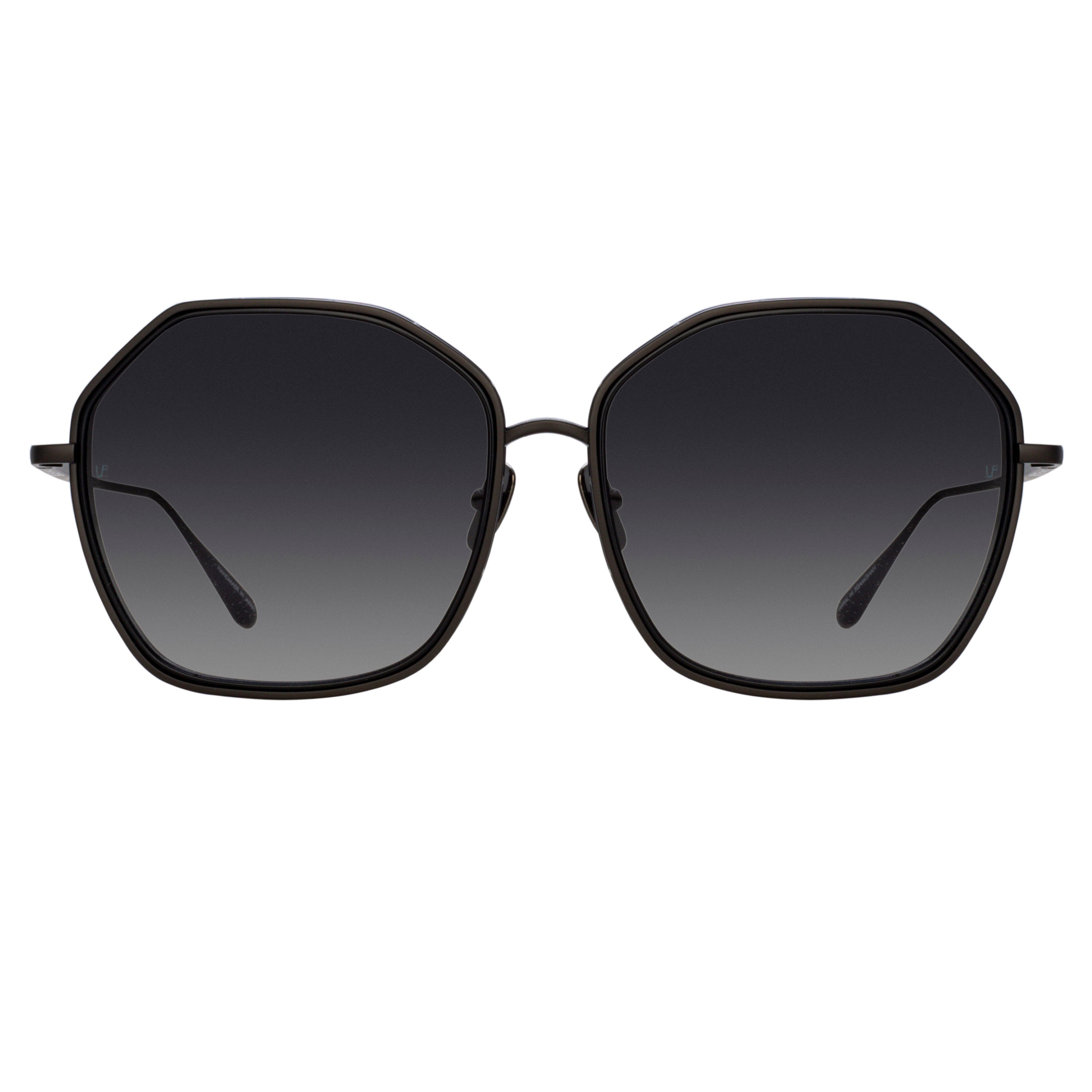 Rowe Oversize Sunglasses in Matt Nickel