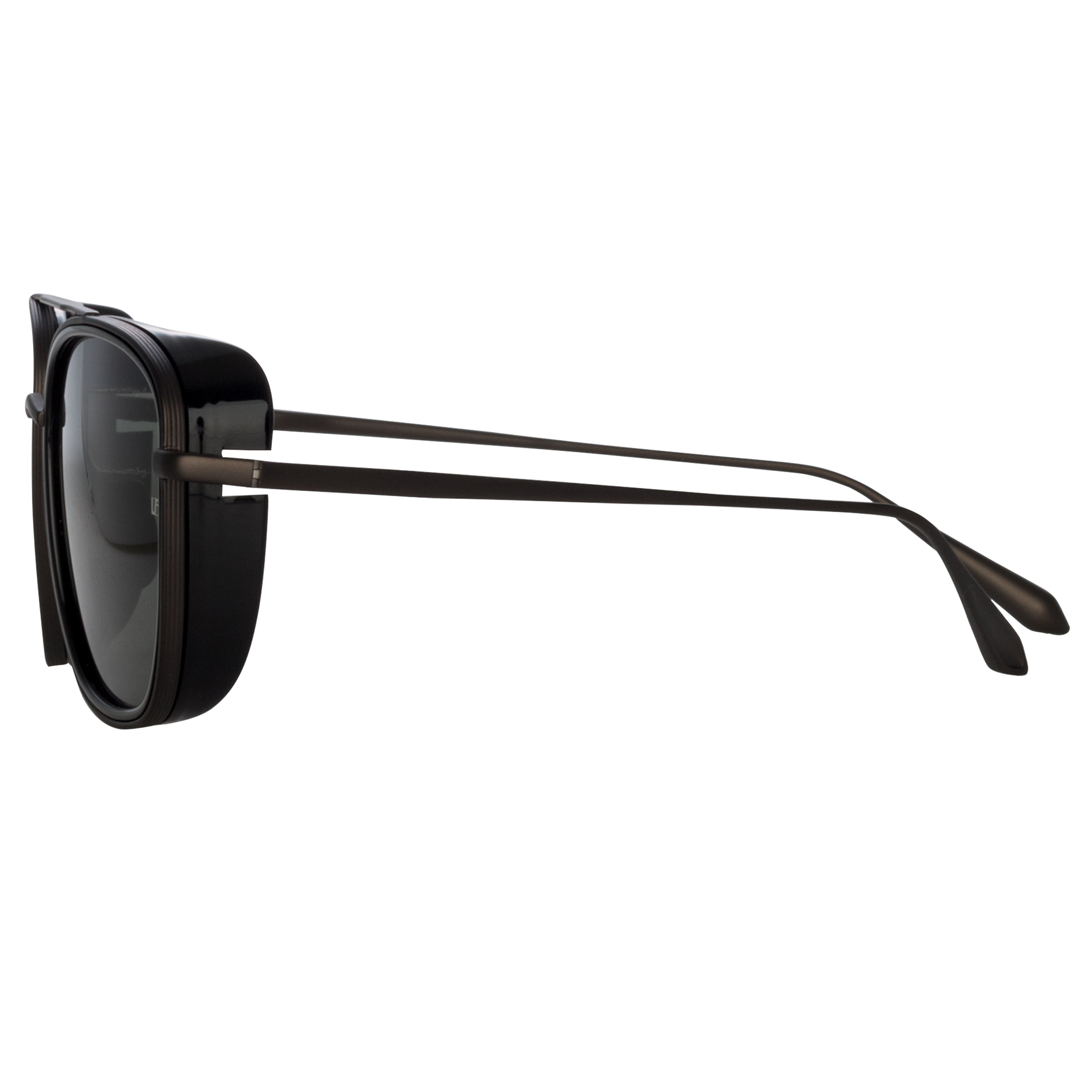 Jarvis Sunglasses in Black and Nickel