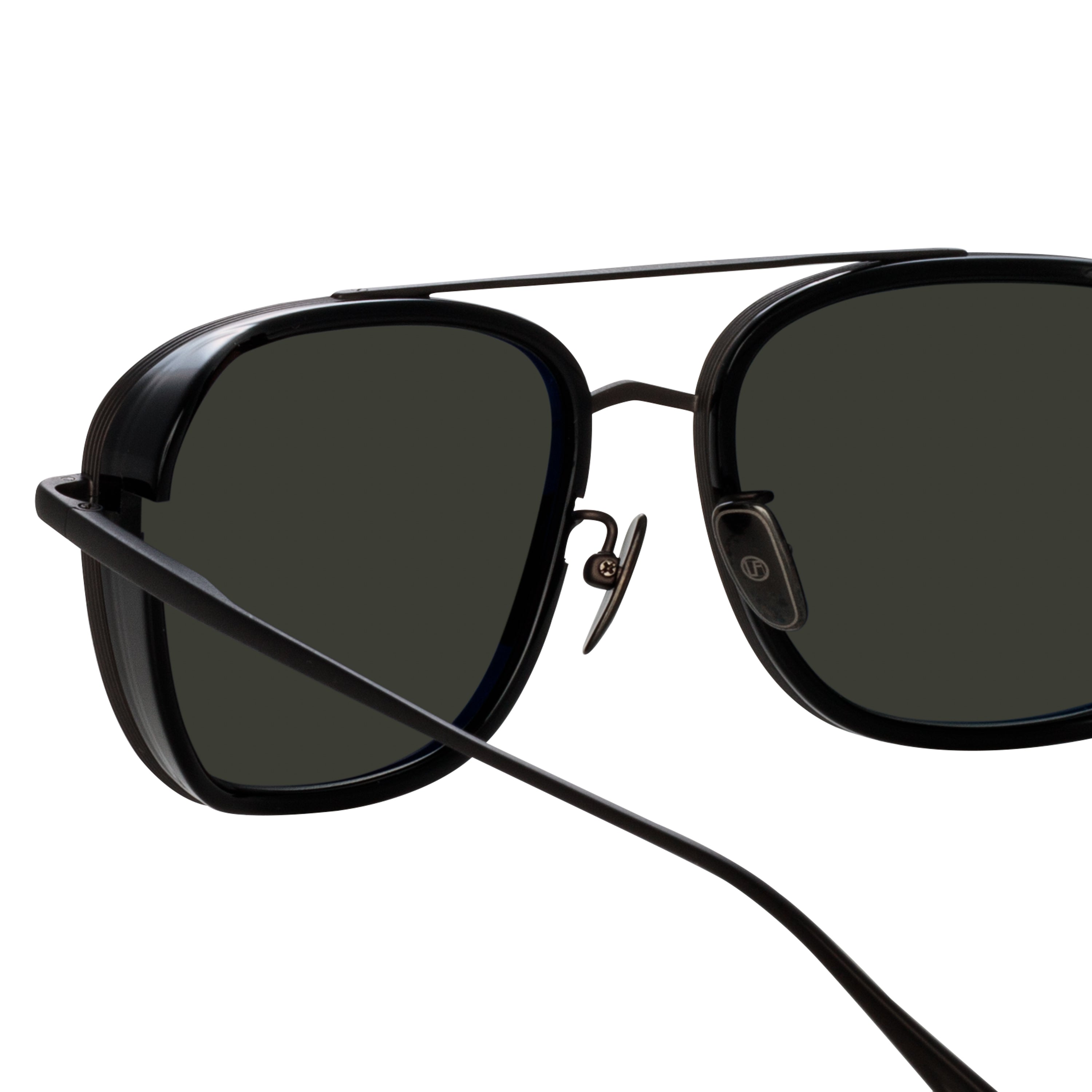 Jarvis Sunglasses in Black and Nickel