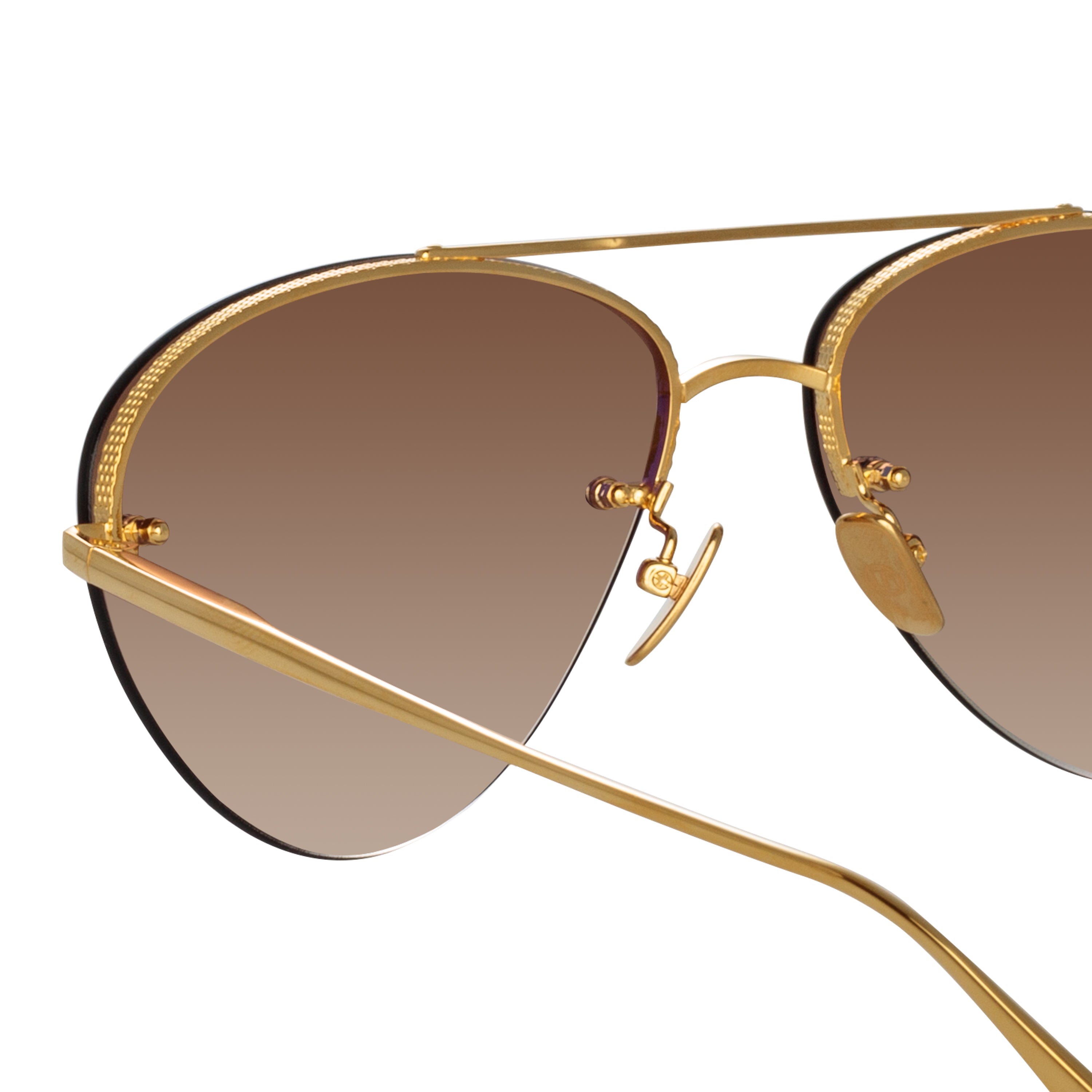 Edano Sunglasses in Yellow Gold