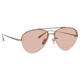 Edano Sunglasses in Light Gold