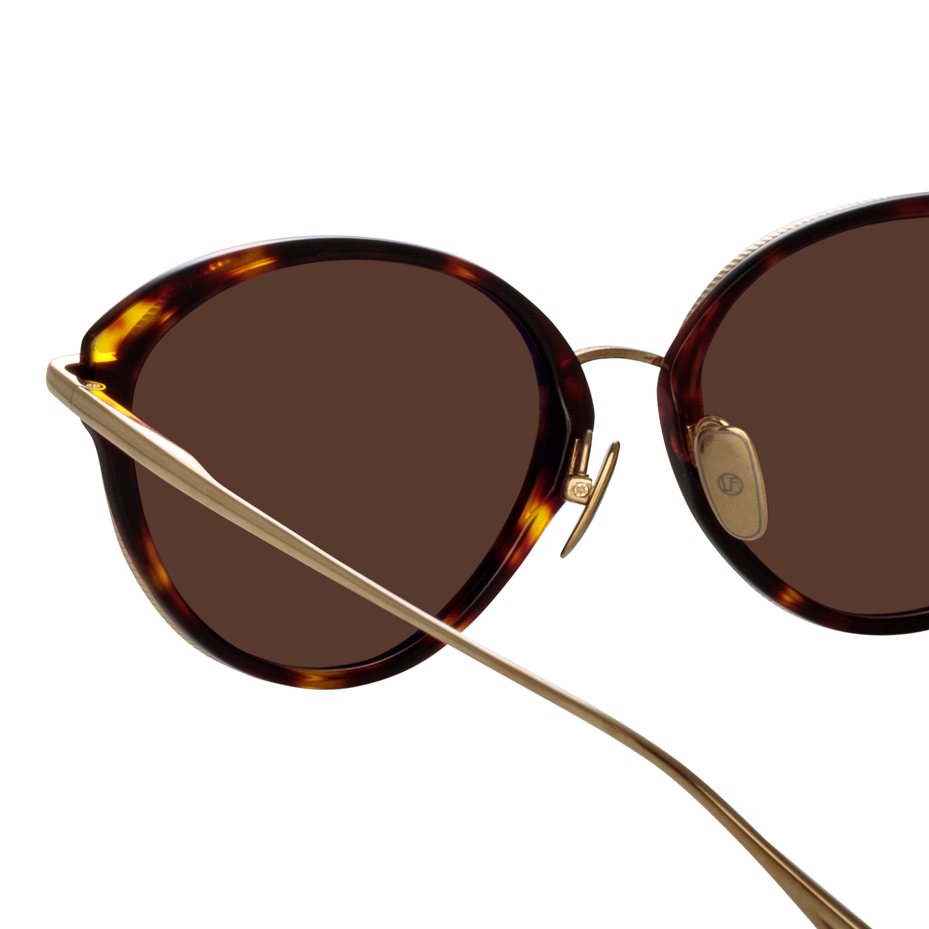 Song Sunglasses in Light Gold and Tortoiseshell