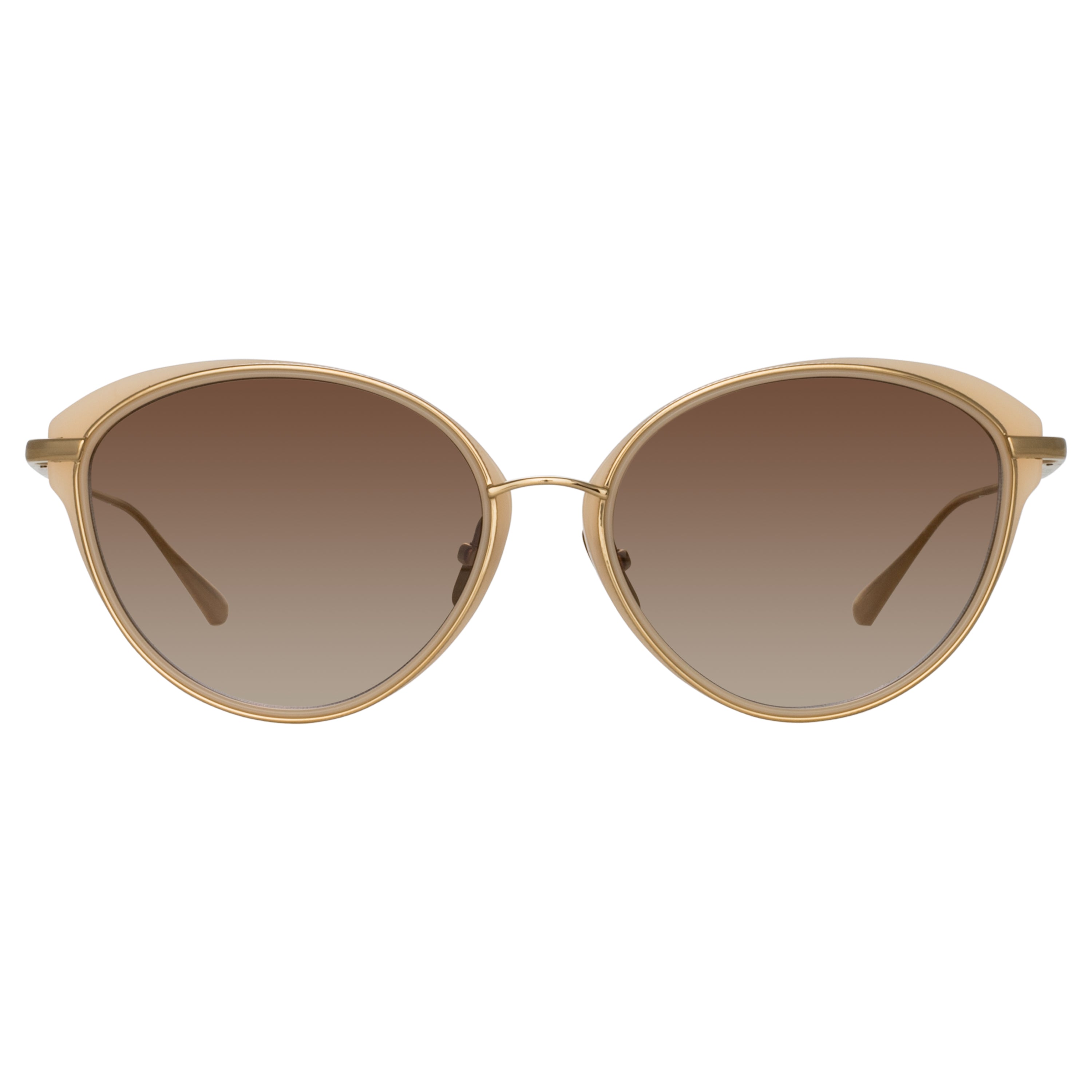 Song Sunglasses in Light Gold and Peach