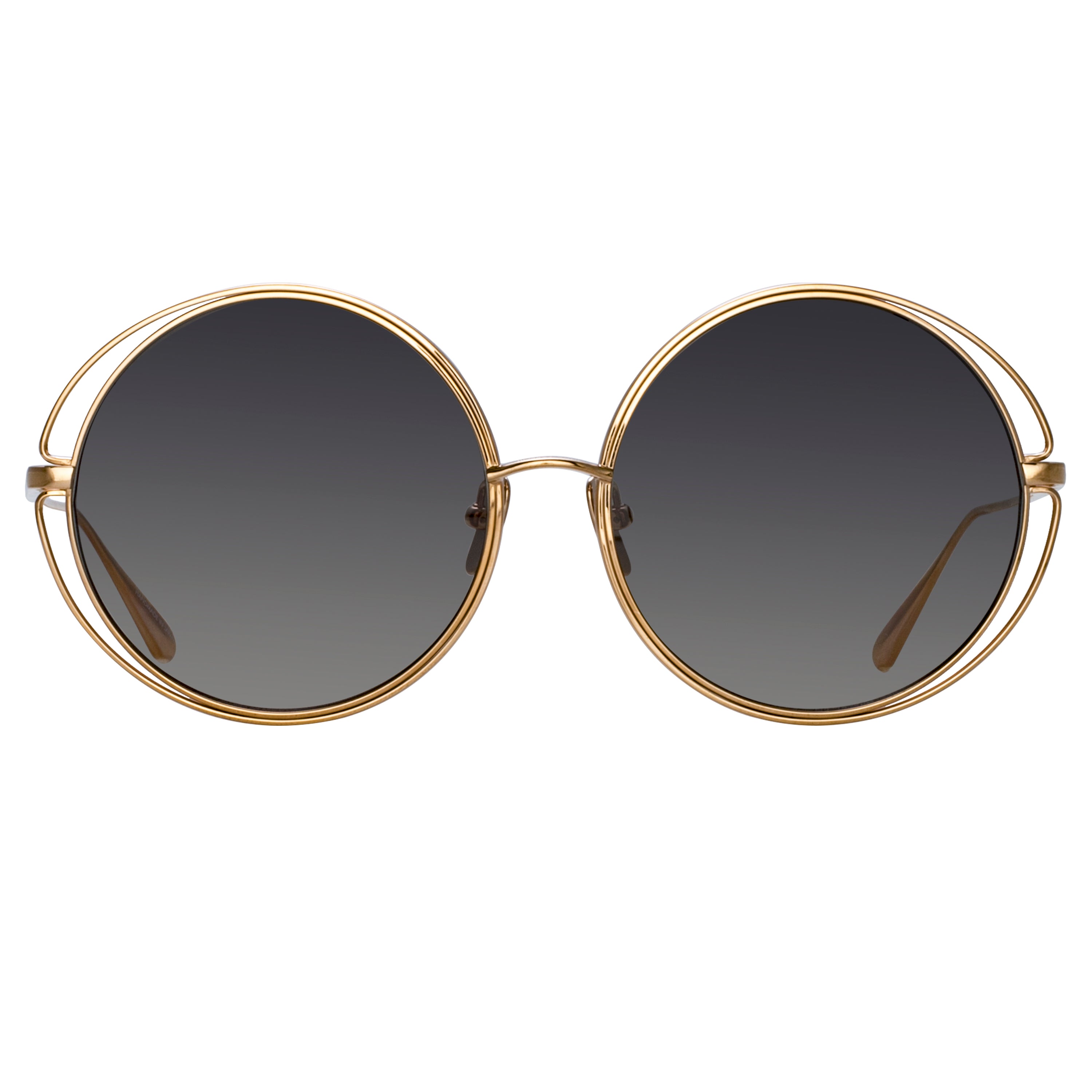 Selene Round Sunglasses in Rose Gold