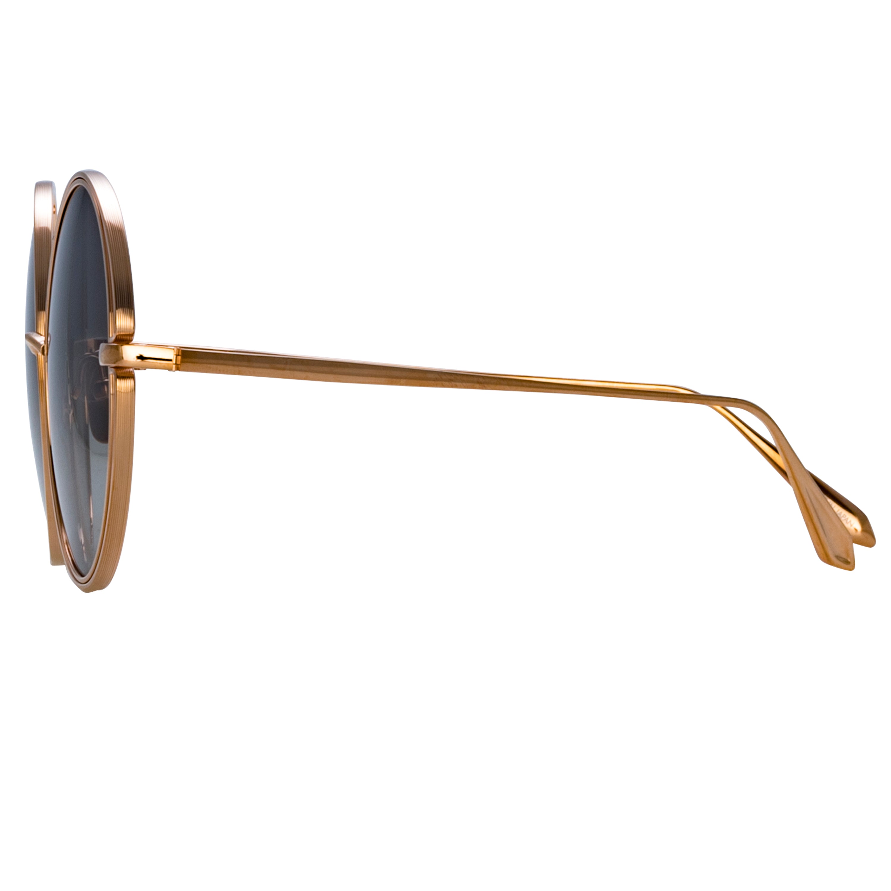 Selene Round Sunglasses in Rose Gold