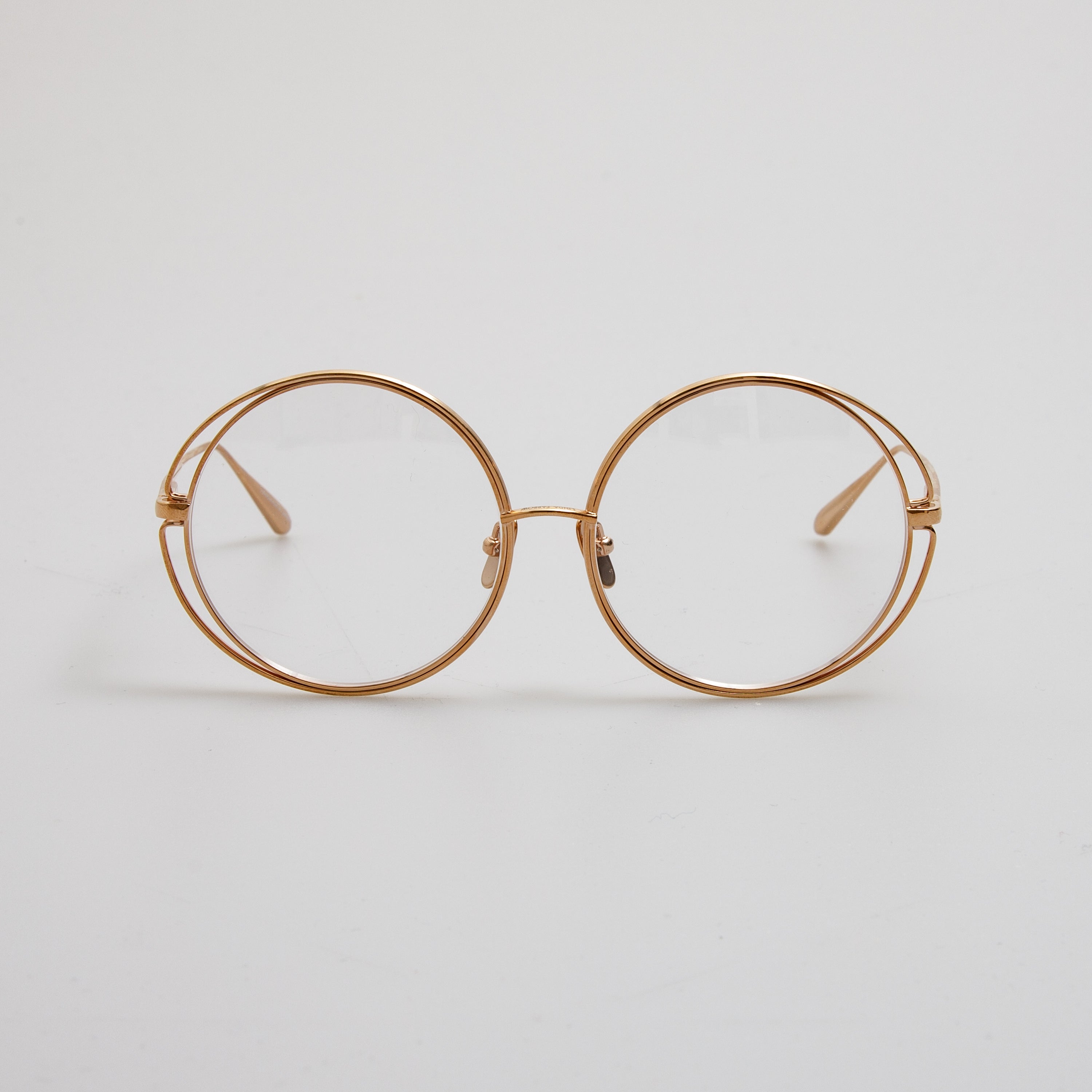 Selene Round Optical Frame in Rose Gold