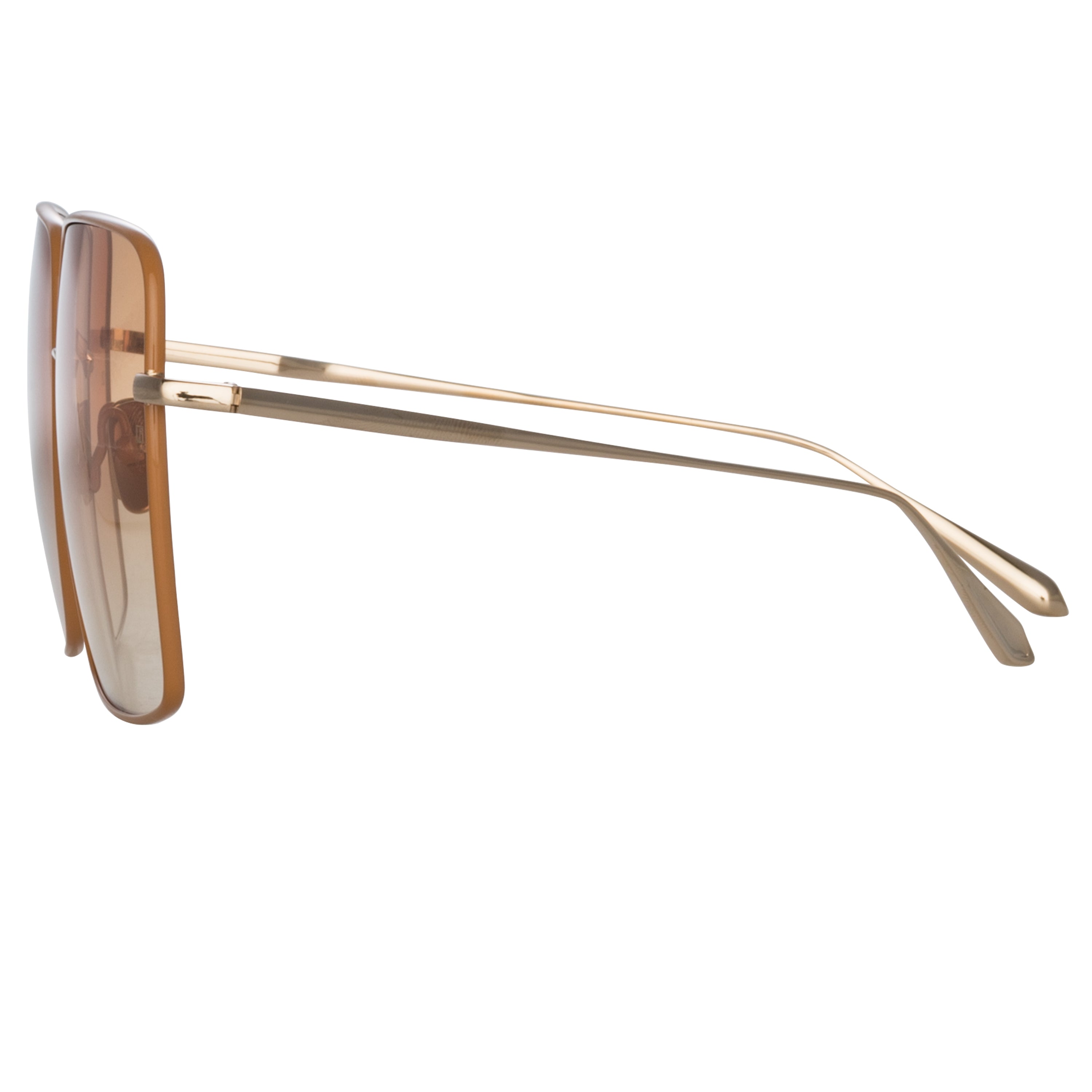 Hina Square Sunglasses in Tobacco