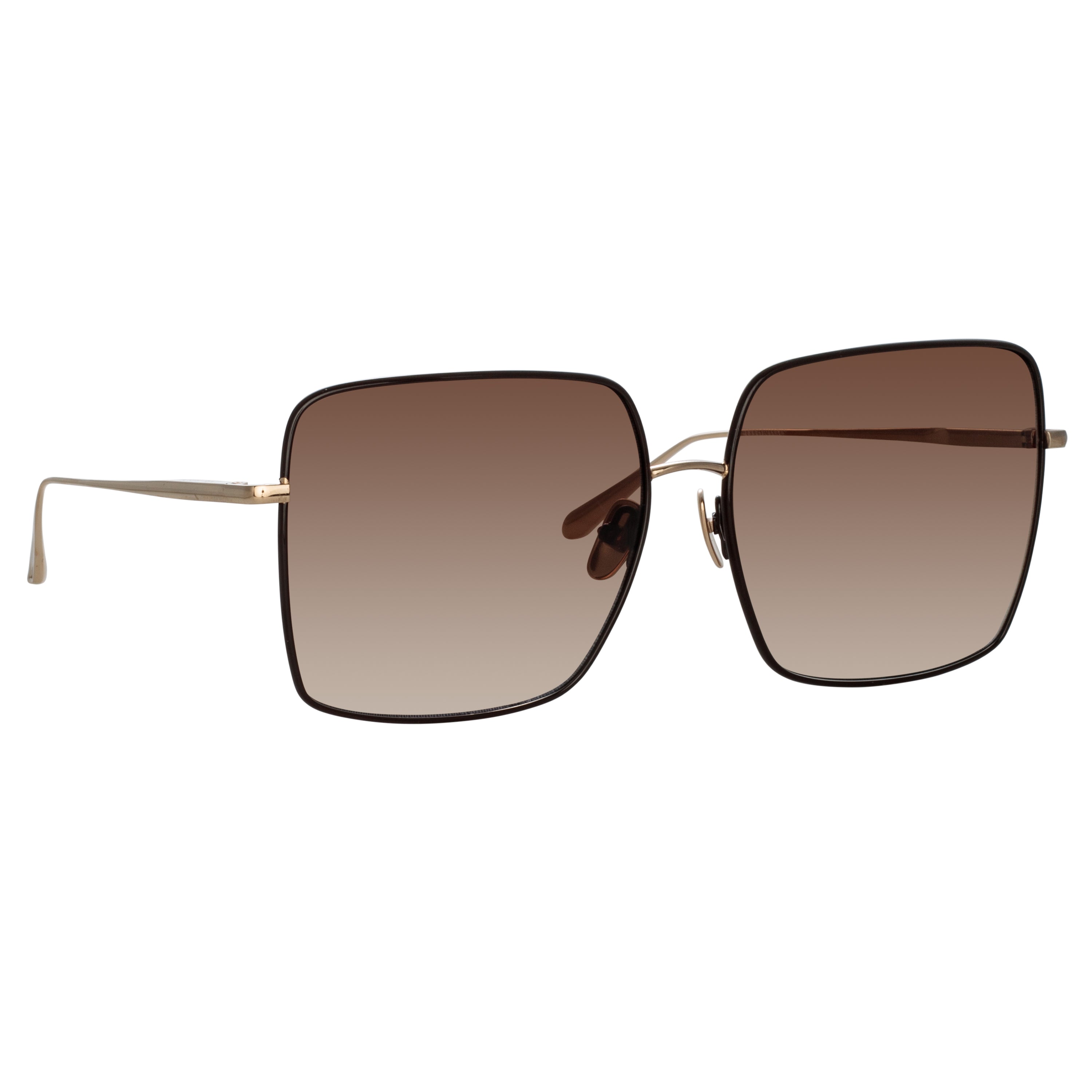 Hina Square Sunglasses in Brown