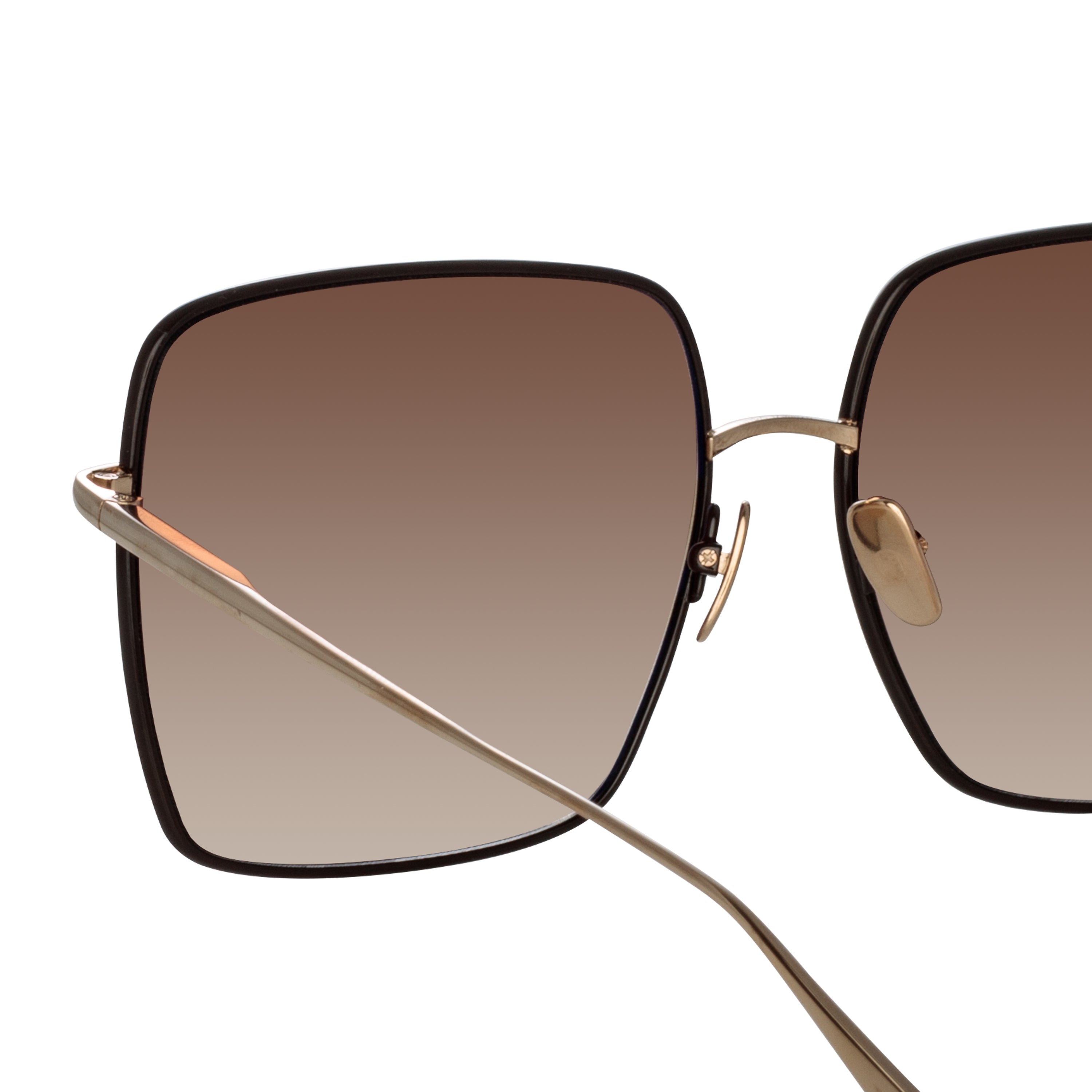 Hina Square Sunglasses in Brown