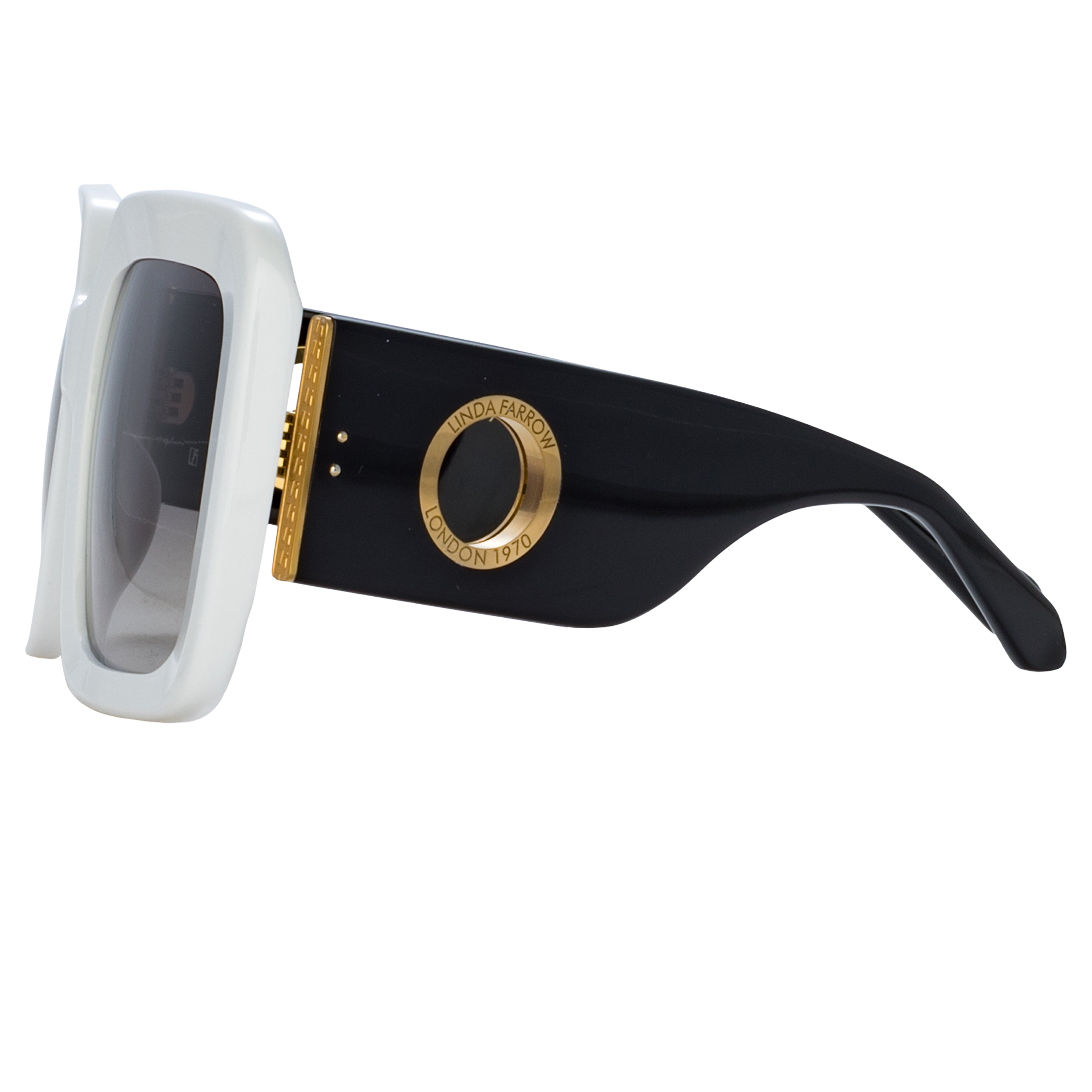 Shelly Oversize Sunglasses in White