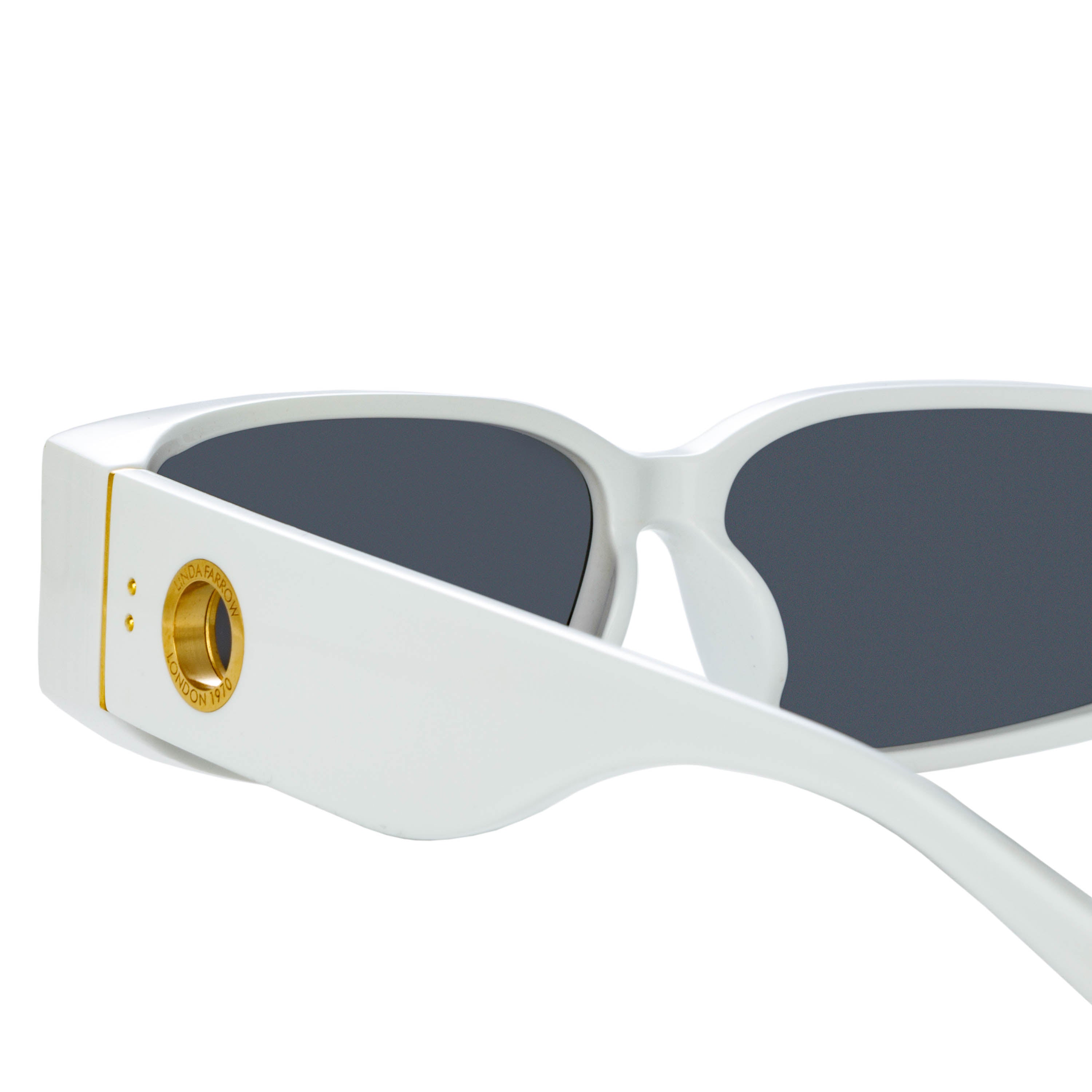 Alexis Sunglasses in White