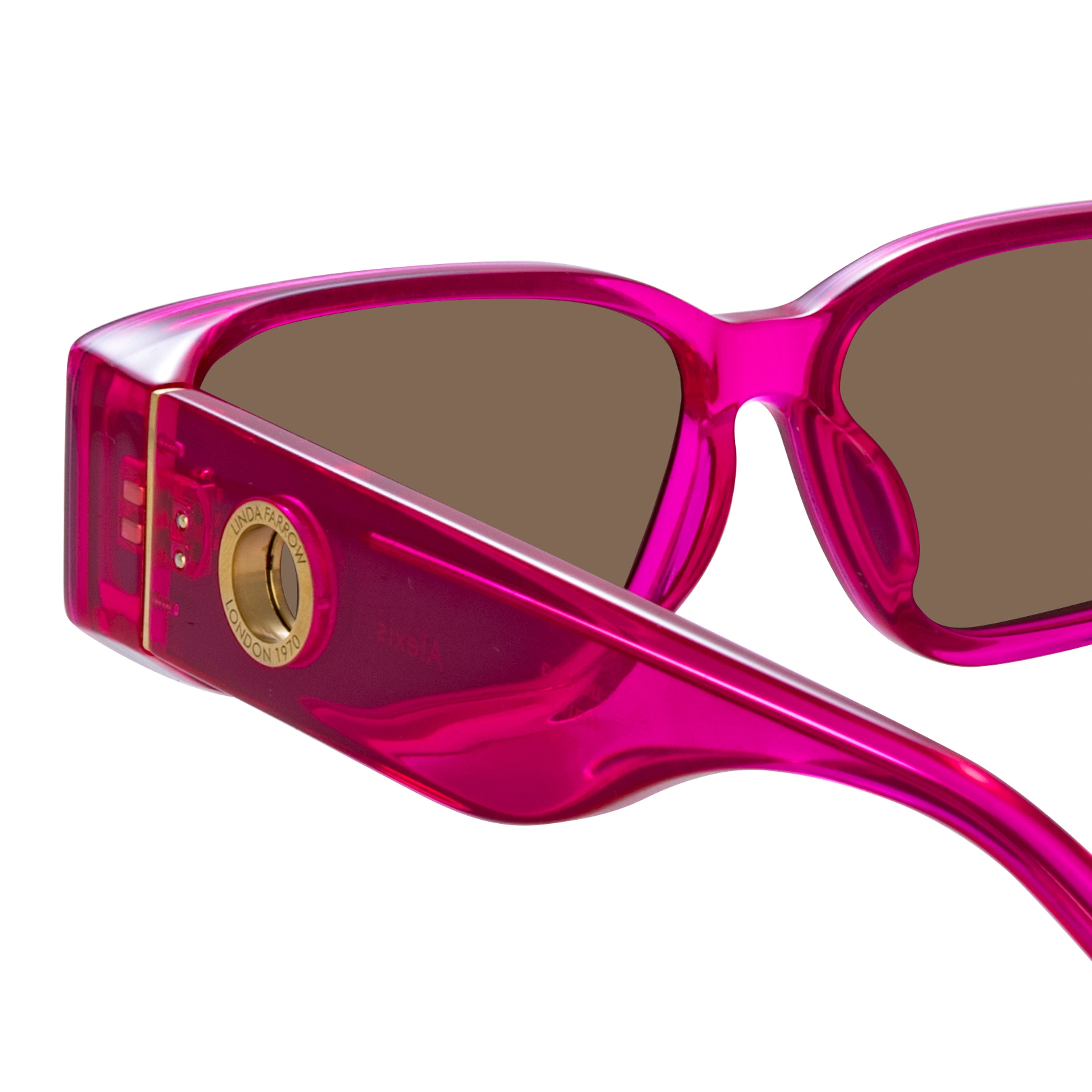 Alexis Sunglasses in Neon Pink