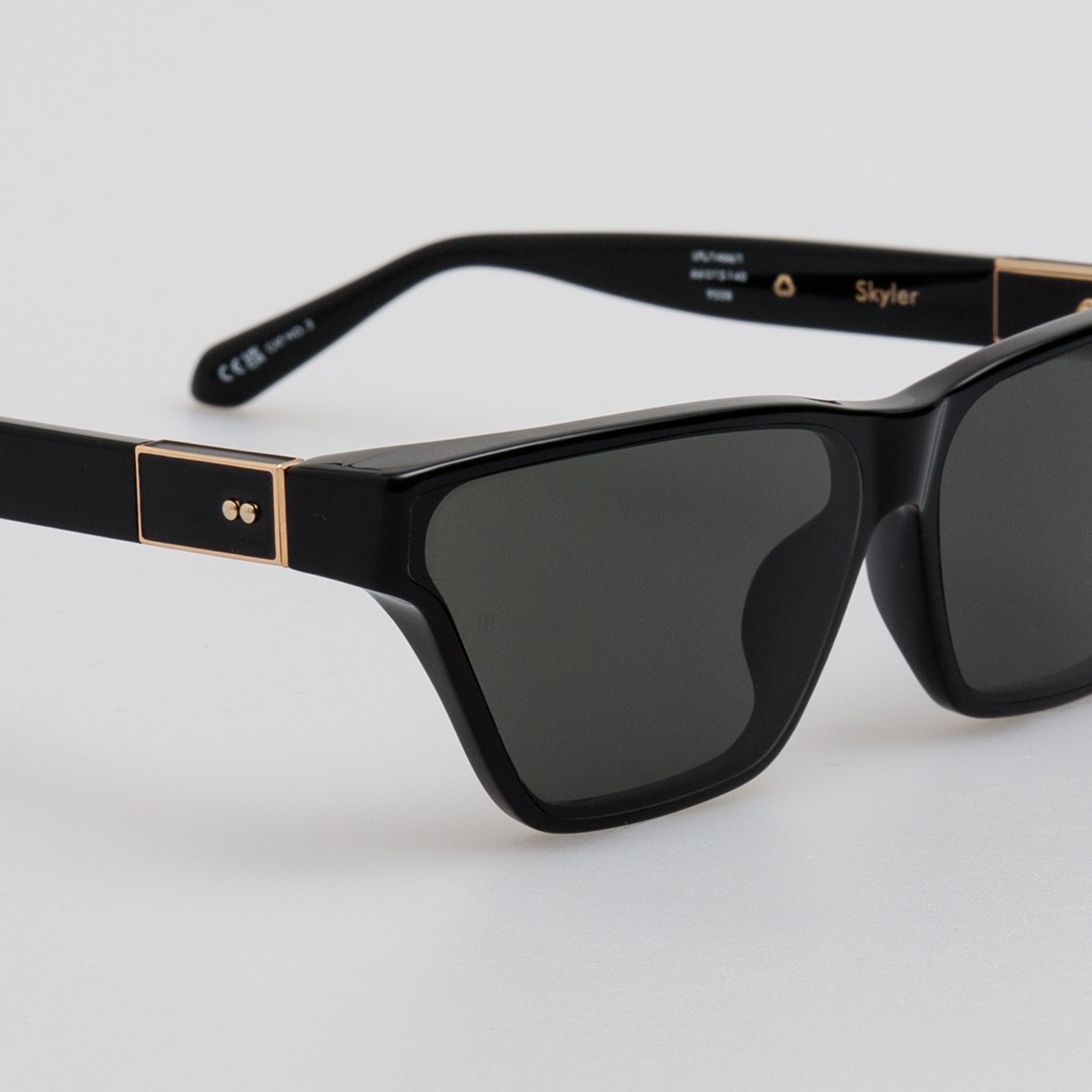 Skyler Cat-Eye Sunglasses in Black