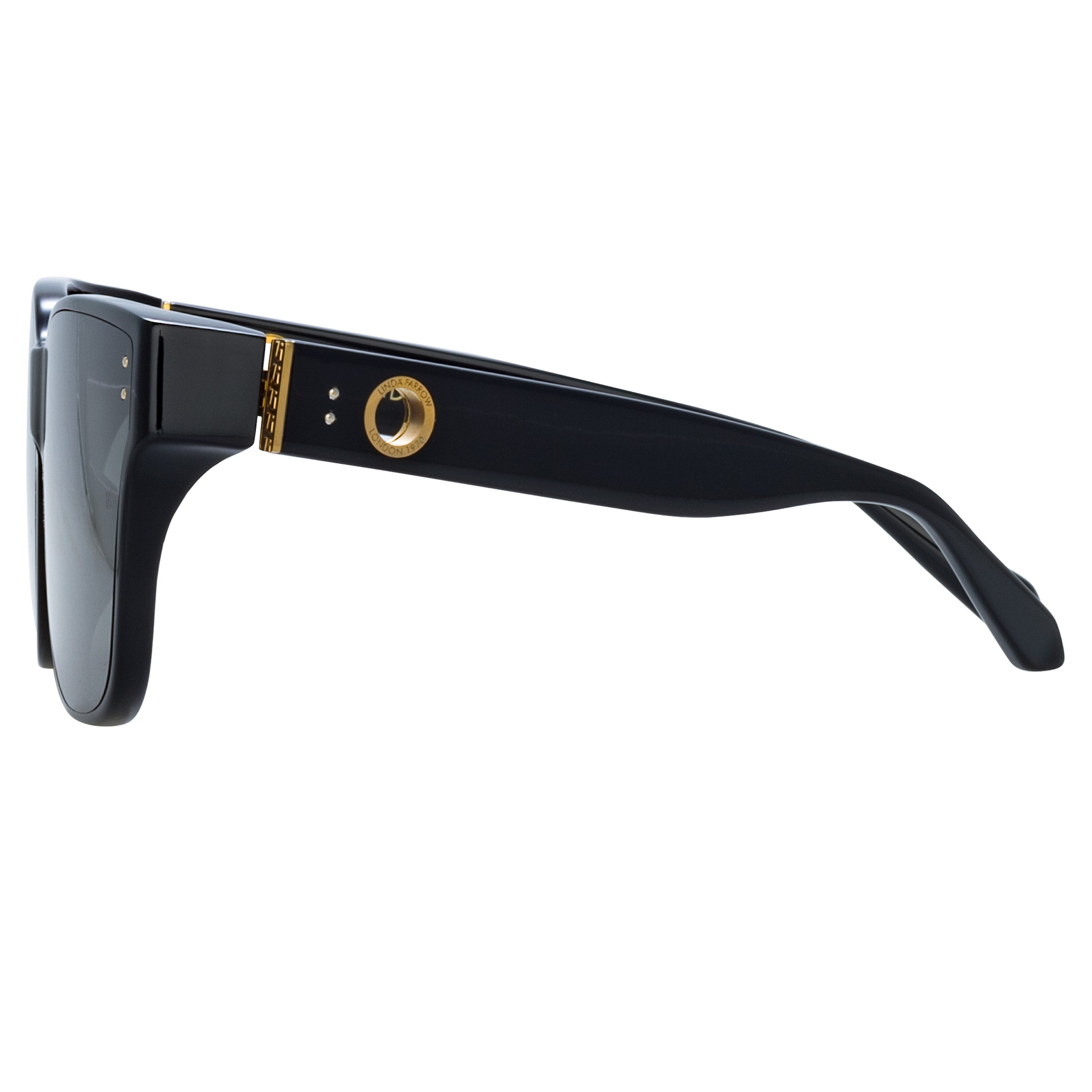 Rui Oversize Sunglasses in Black