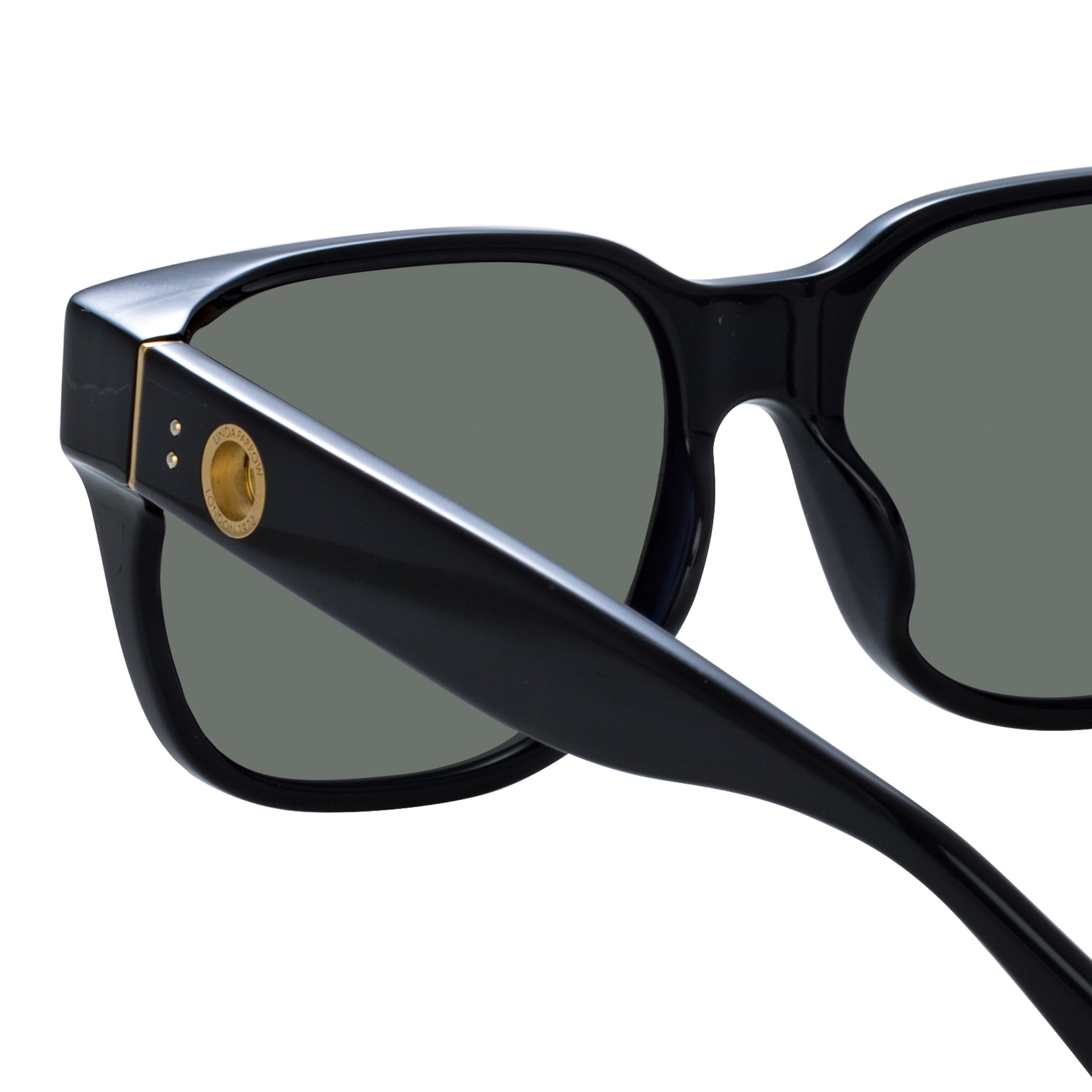 Rui Oversize Sunglasses in Black