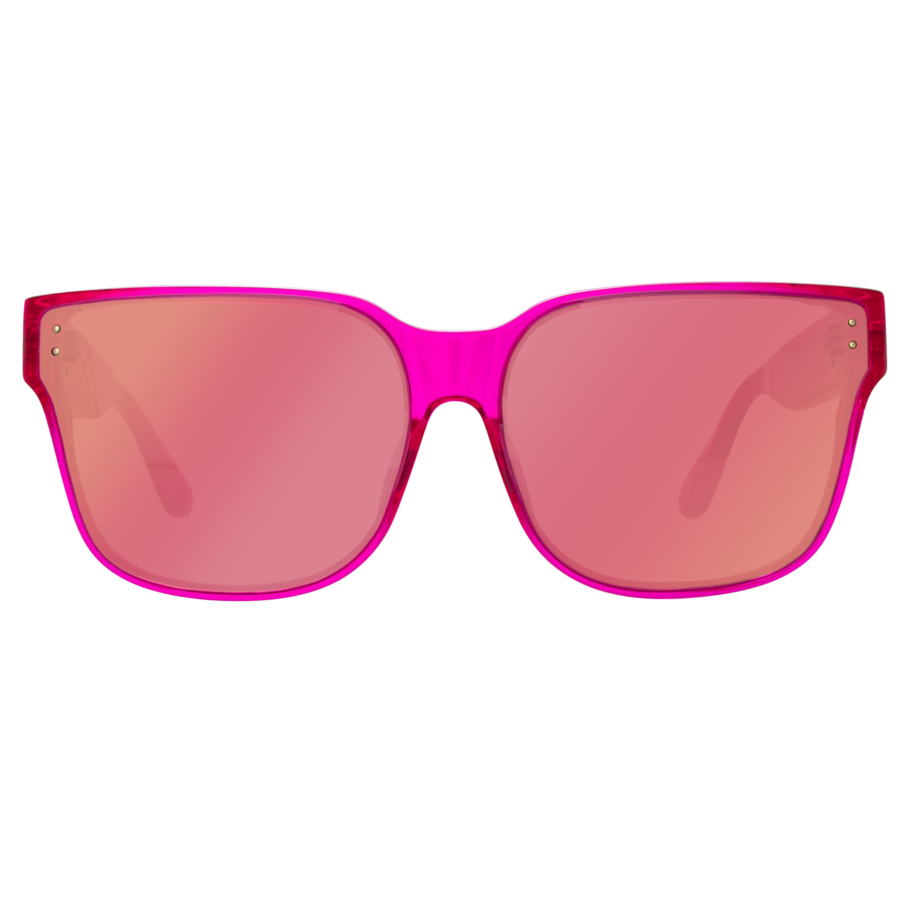 Rui Oversize Sunglasses in Neon Pink