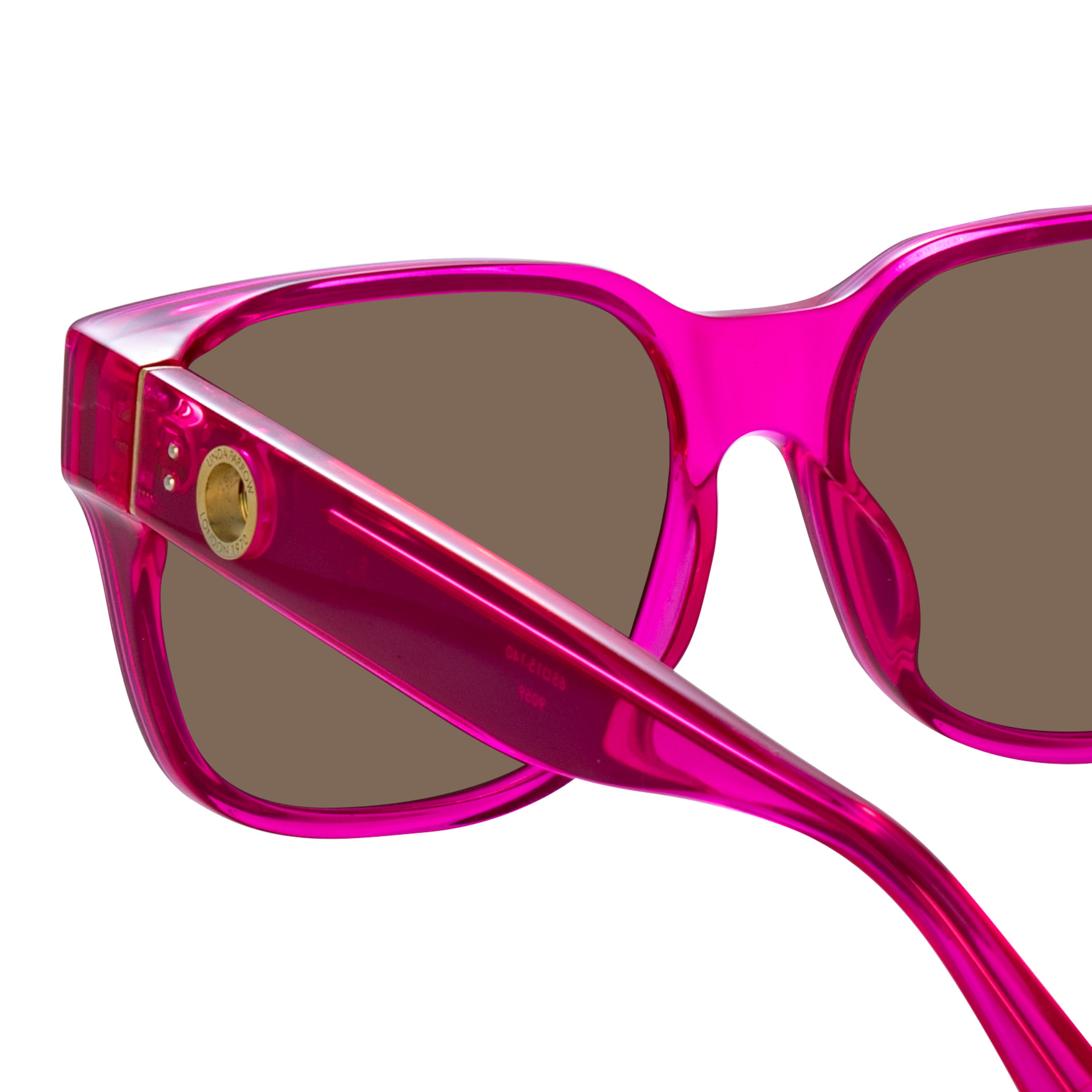 Rui Oversize Sunglasses in Neon Pink