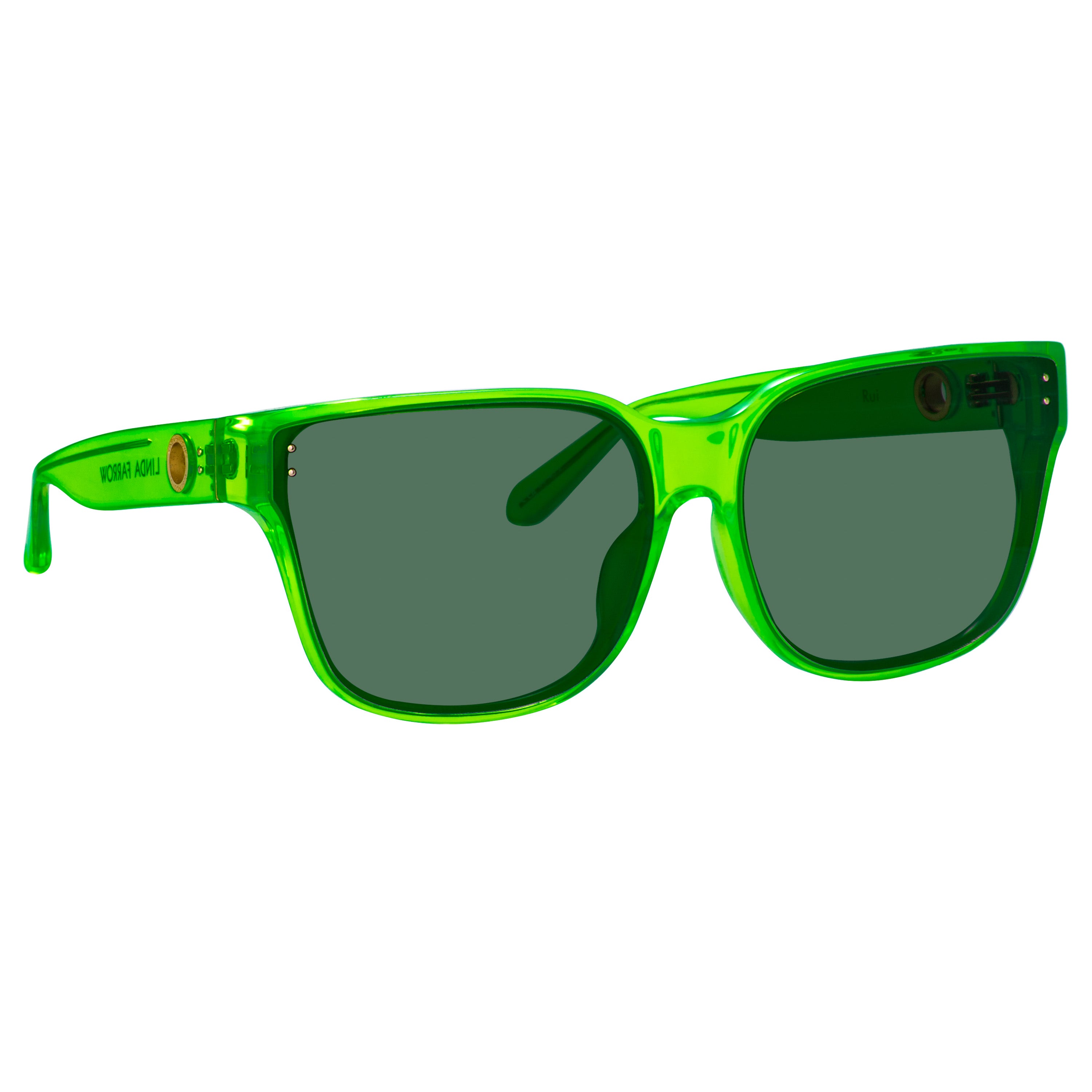 Rui Oversize Sunglasses in Neon Lime