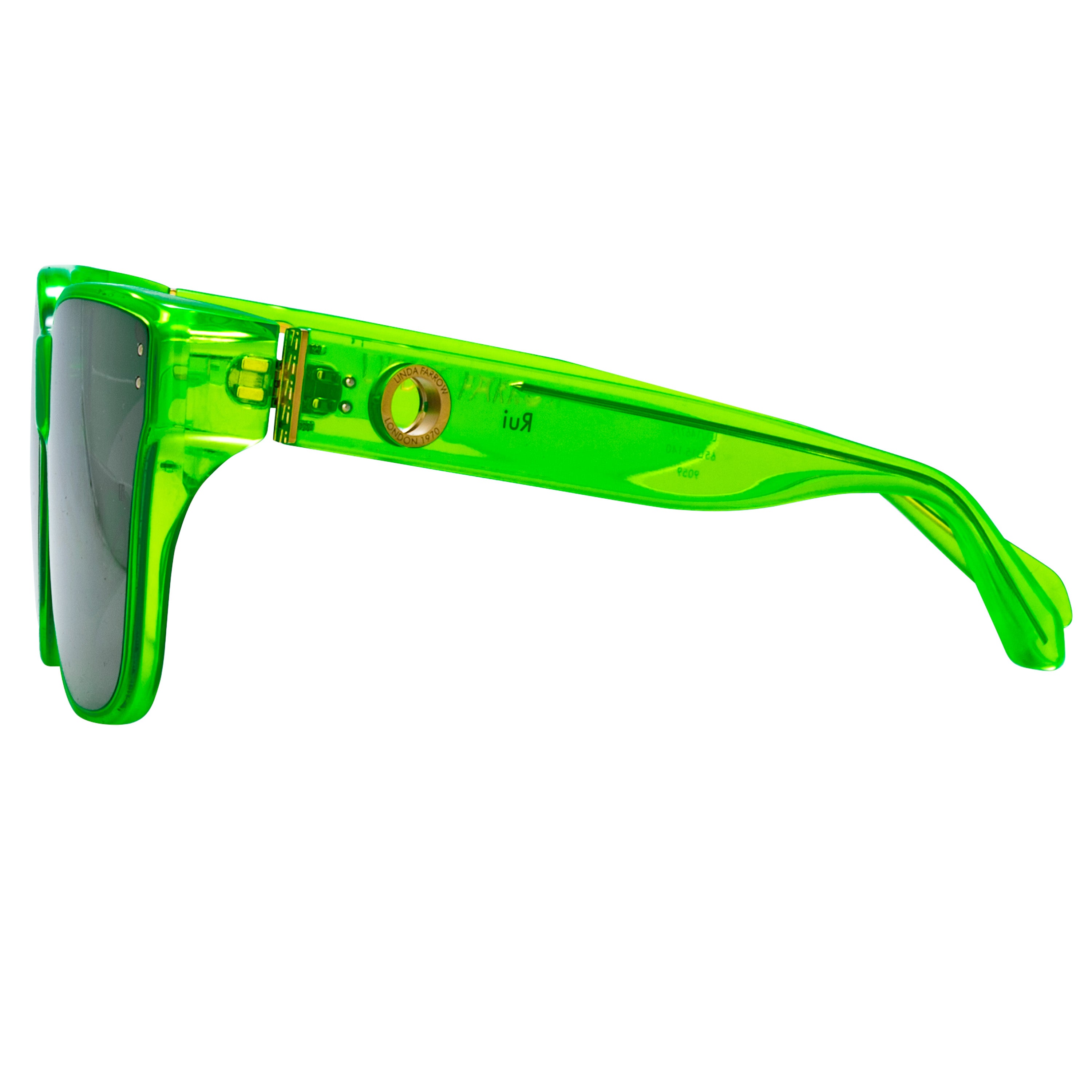 Rui Oversize Sunglasses in Neon Lime