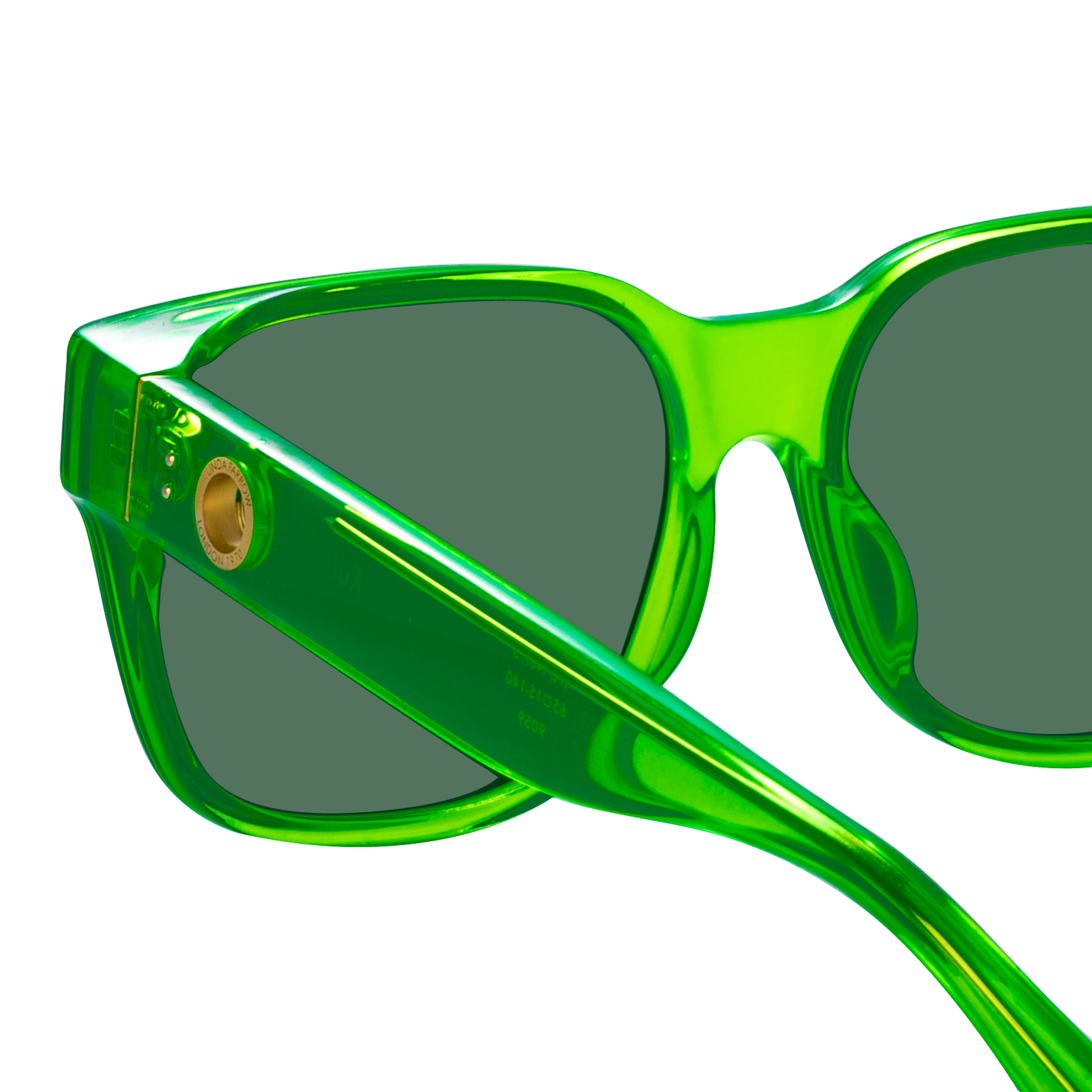 Rui Oversize Sunglasses in Neon Lime