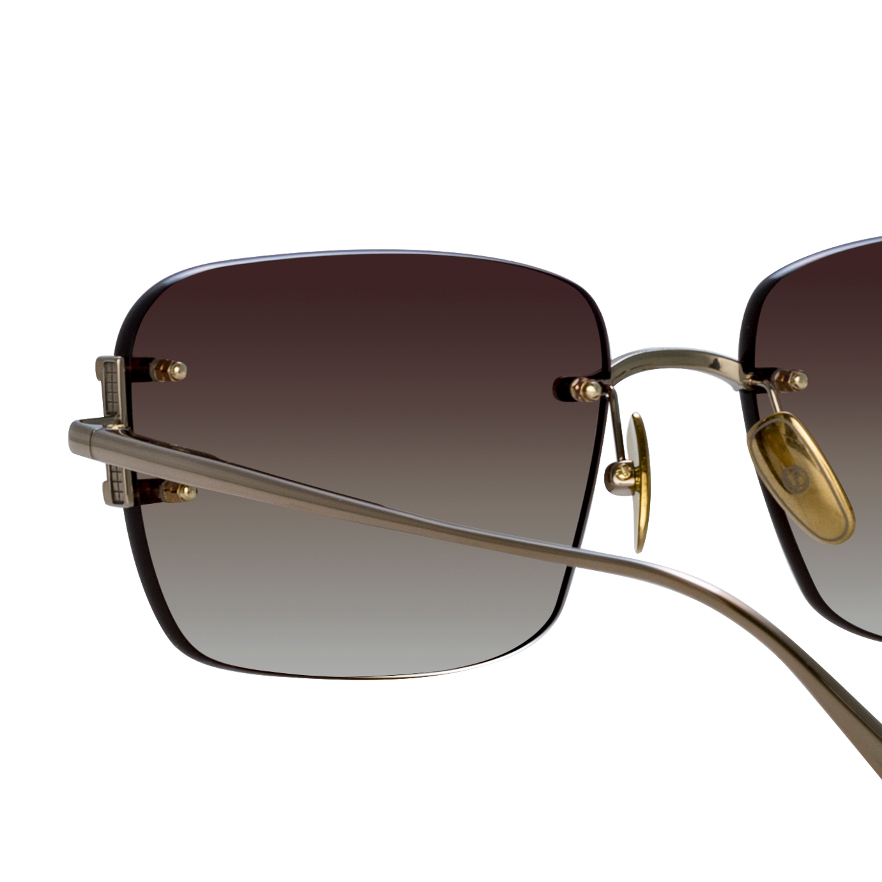 Men's Sasha Square Sunglasses in Mocha