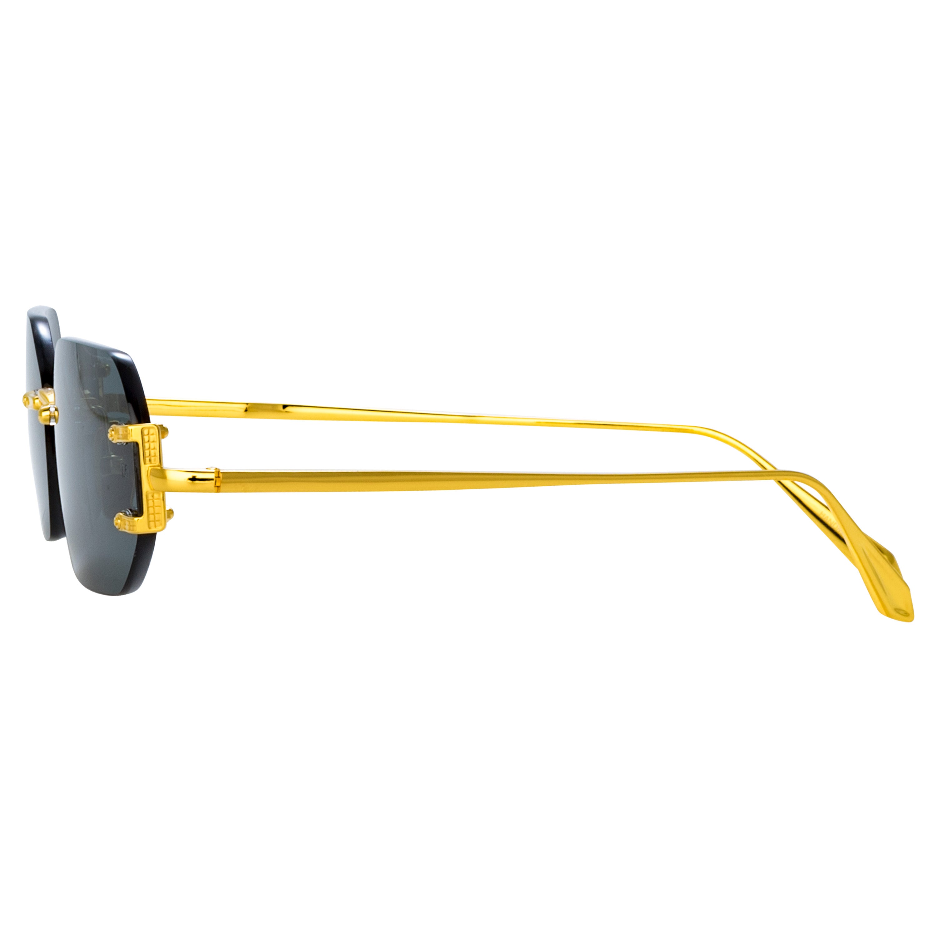 Magali Sunglasses in Yellow Gold