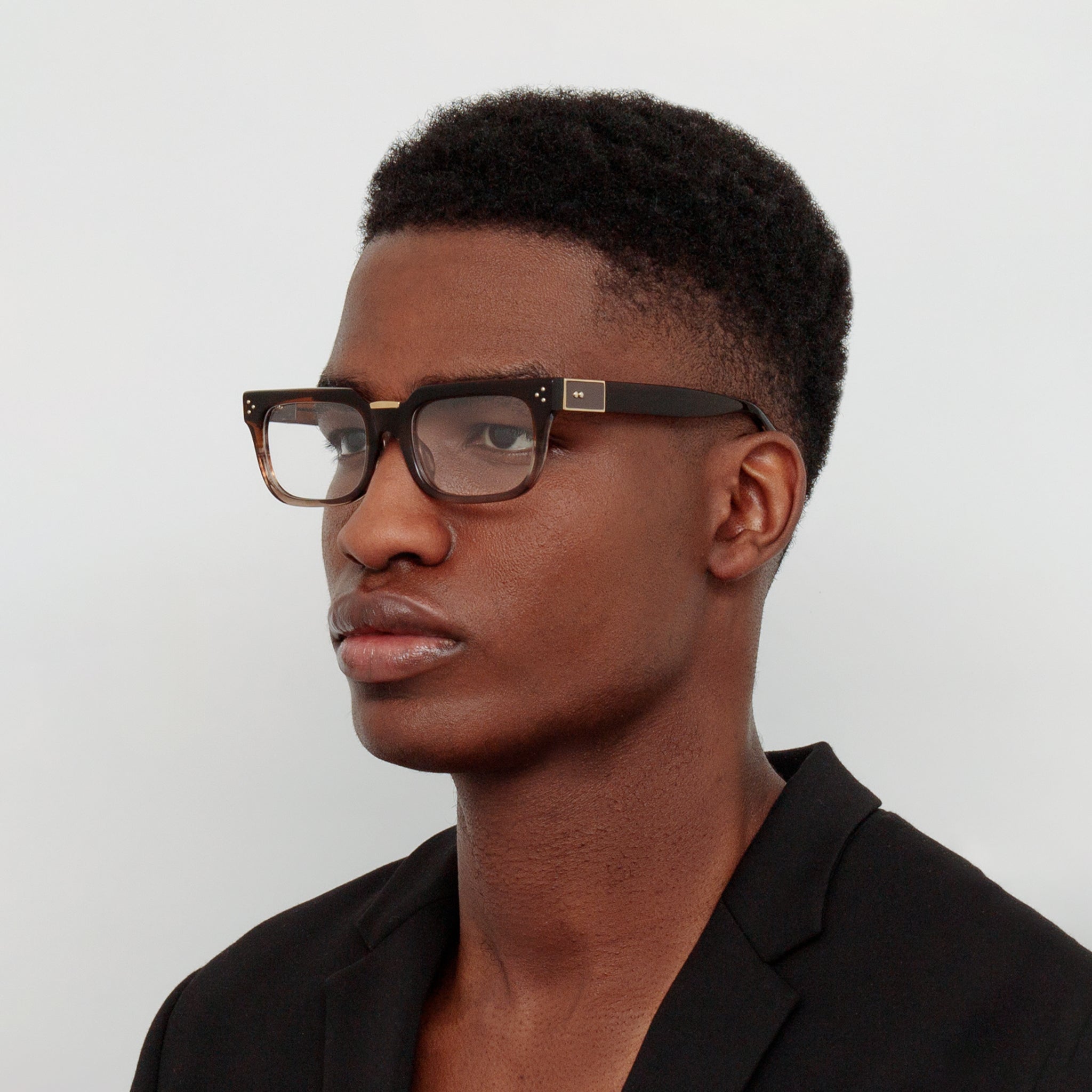 Men's Yoan Optical Frame in Caramel Horn