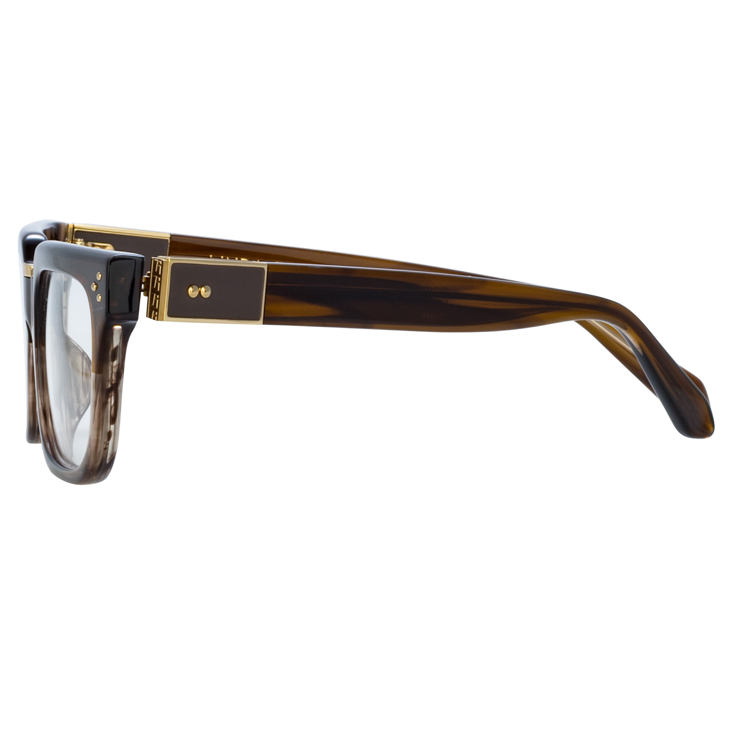 Men's Yoan Optical Frame in Caramel Horn