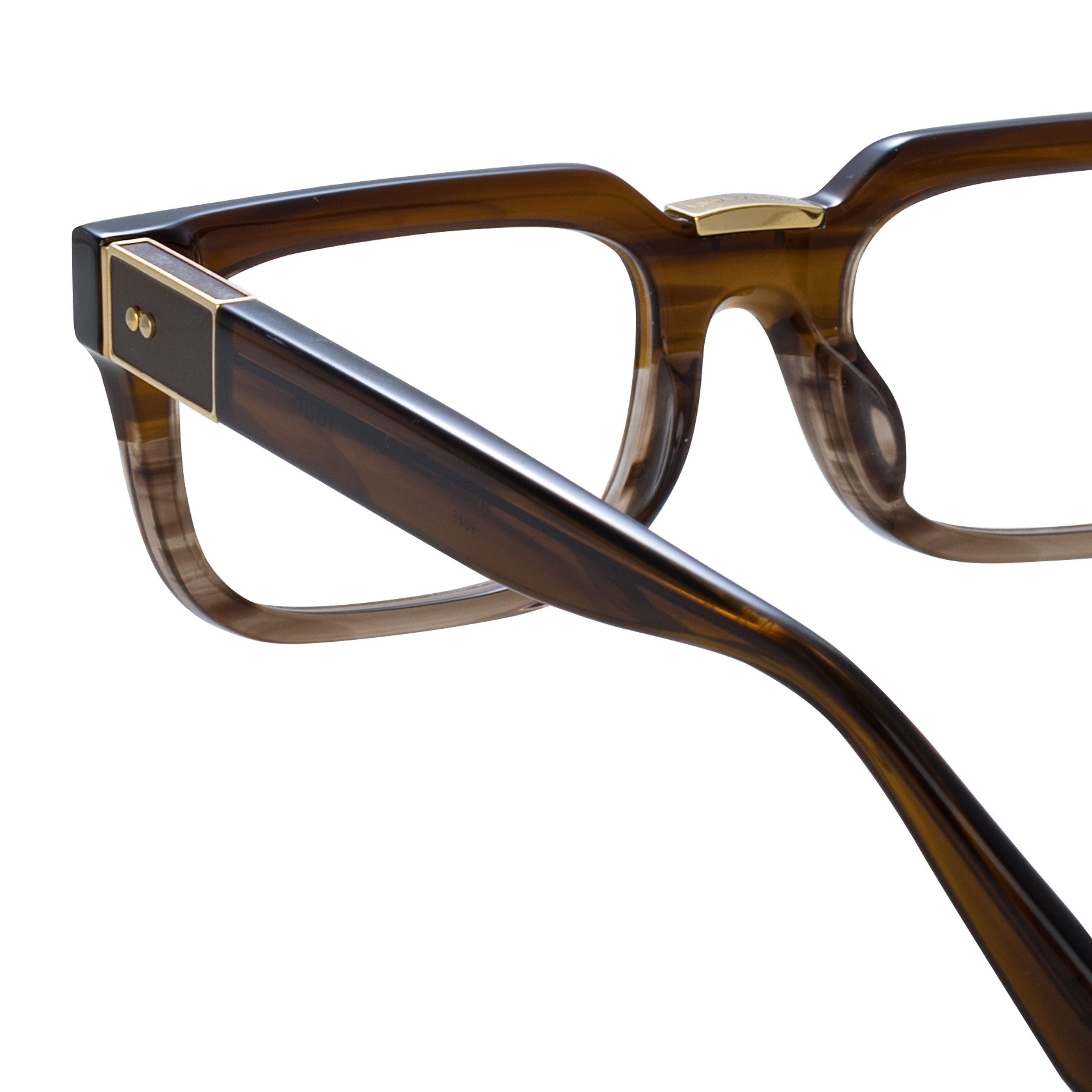 Men's Yoan Optical Frame in Caramel Horn