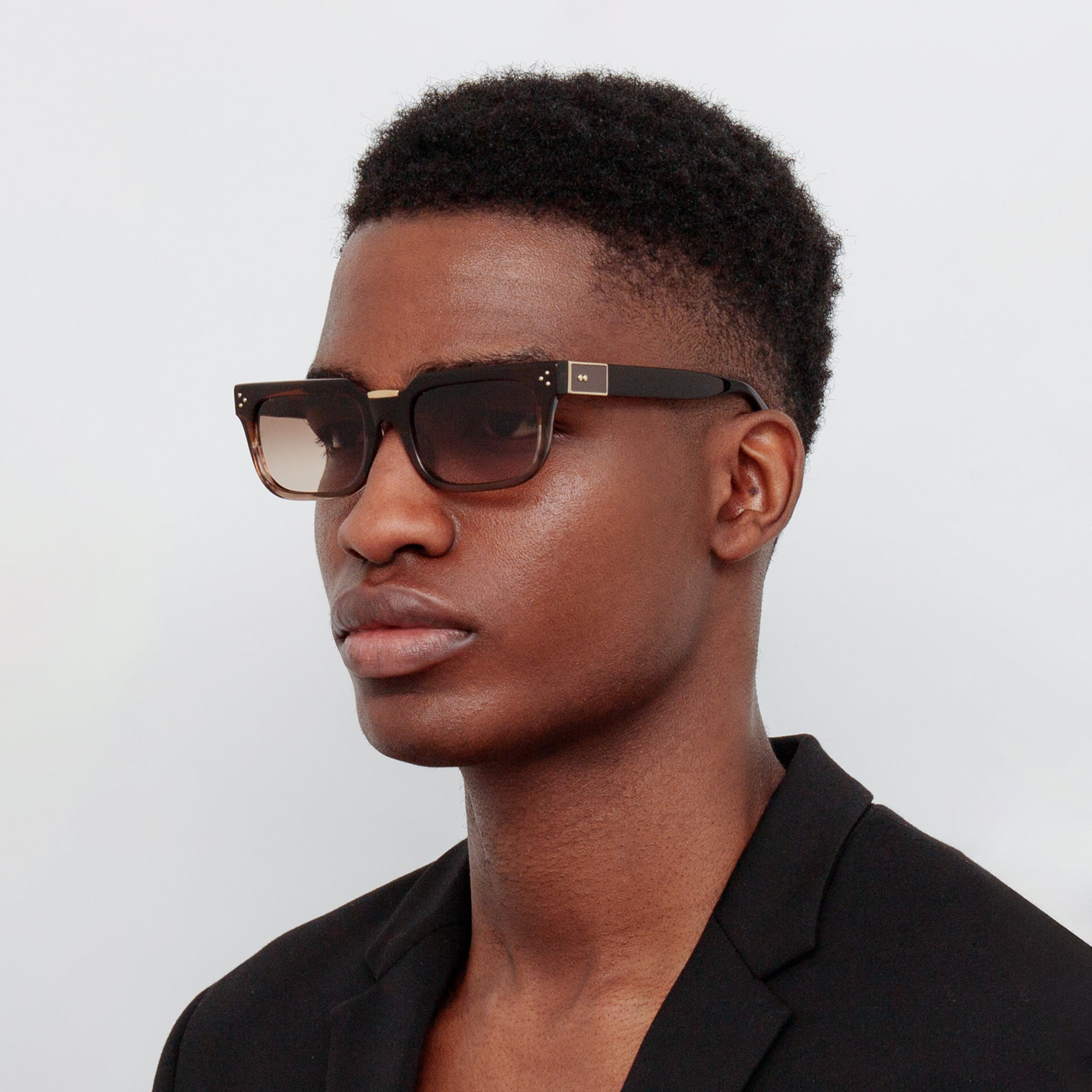 Men's Yoan Sunglasses in Caramel Horn