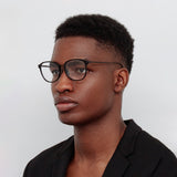 Men's Park Optical in Black and Matt Nickel