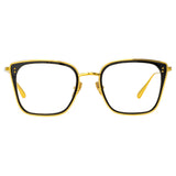 Hans Square Optical Frame in Yellow Gold