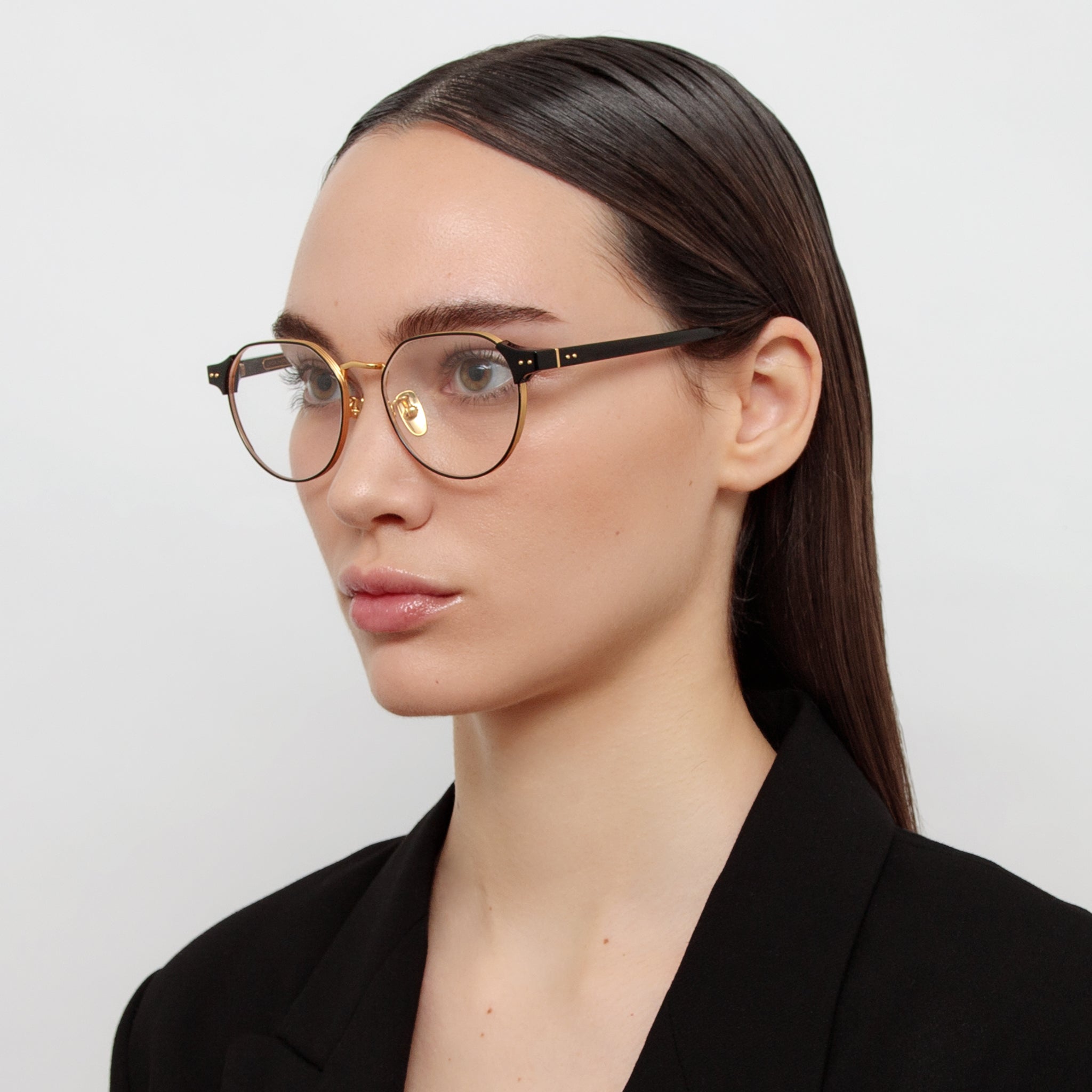 Jonathan Angular Optical Frame in Black