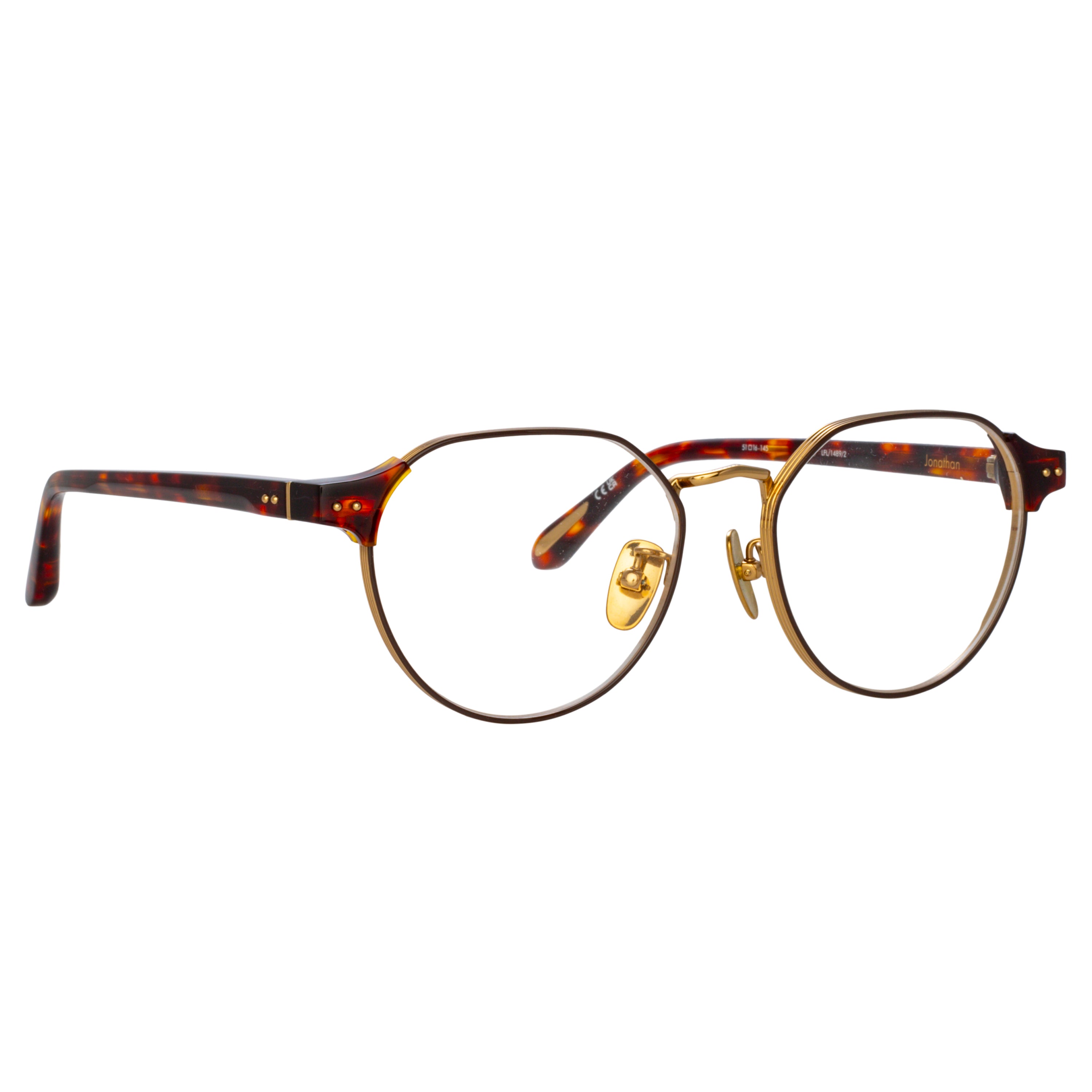 Jonathan Angular Optical Frame in Dark Tortoiseshell