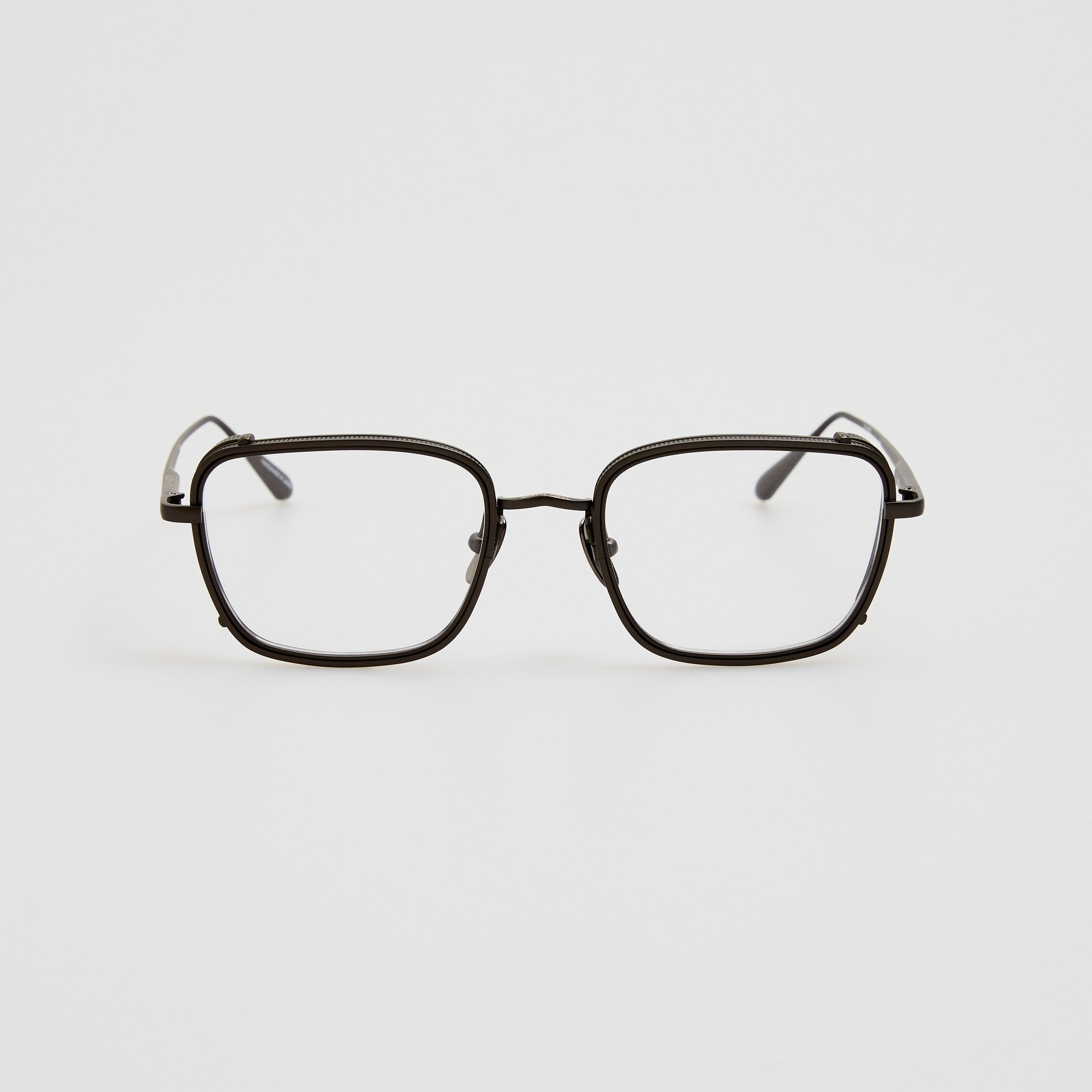 Ofer Rectangular Optical Frame in Matt Nickel