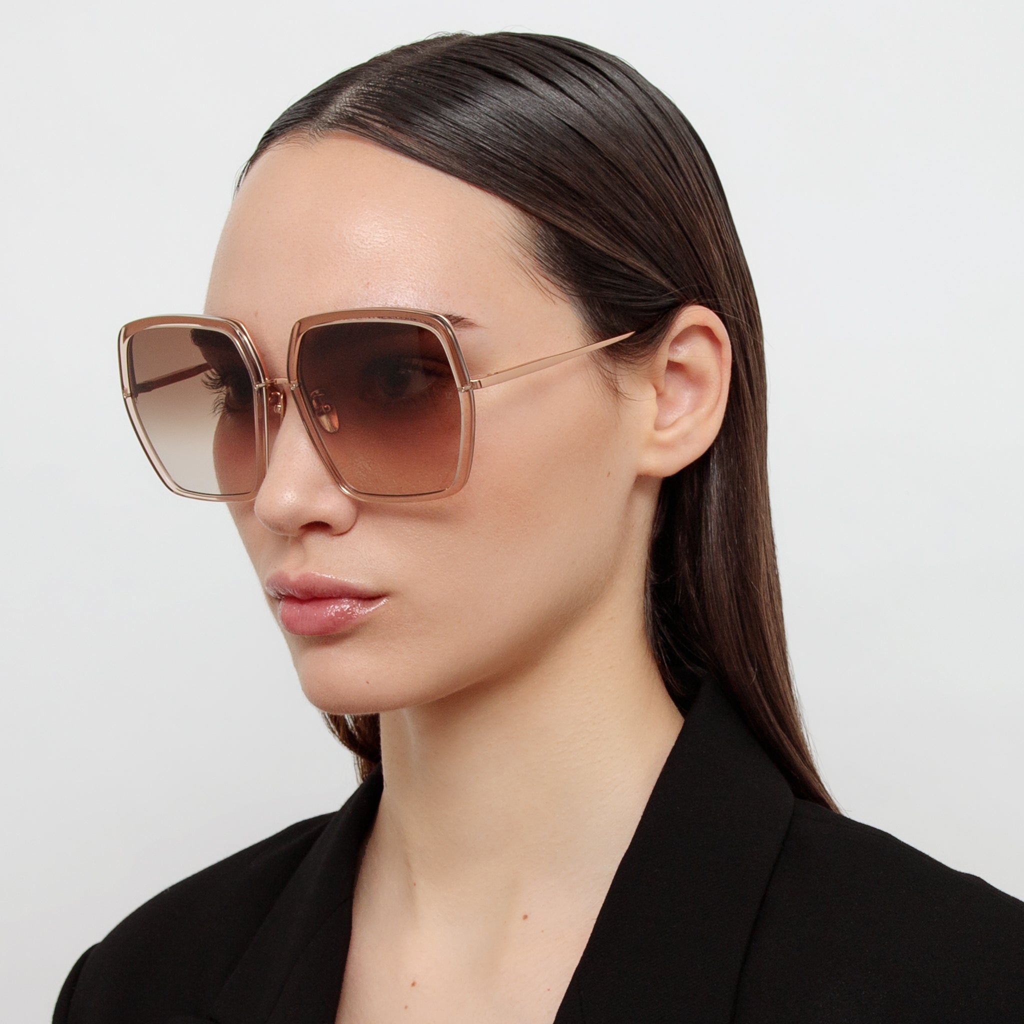 Syan Oversize Sunglasses in Ash