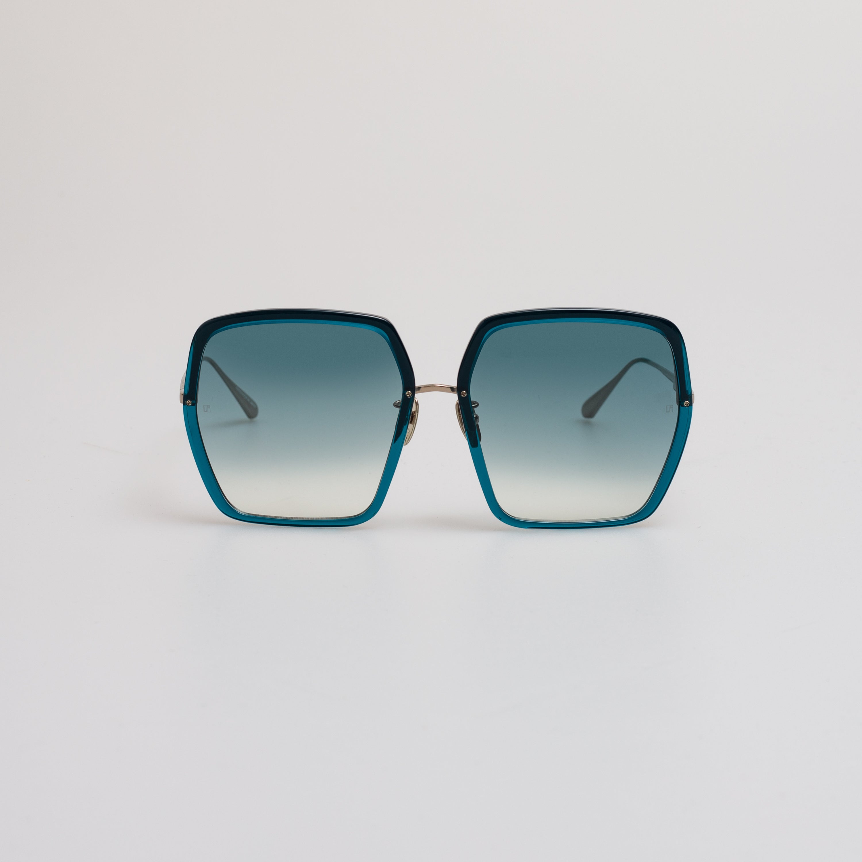 Syan Oversize Sunglasses in Aqua