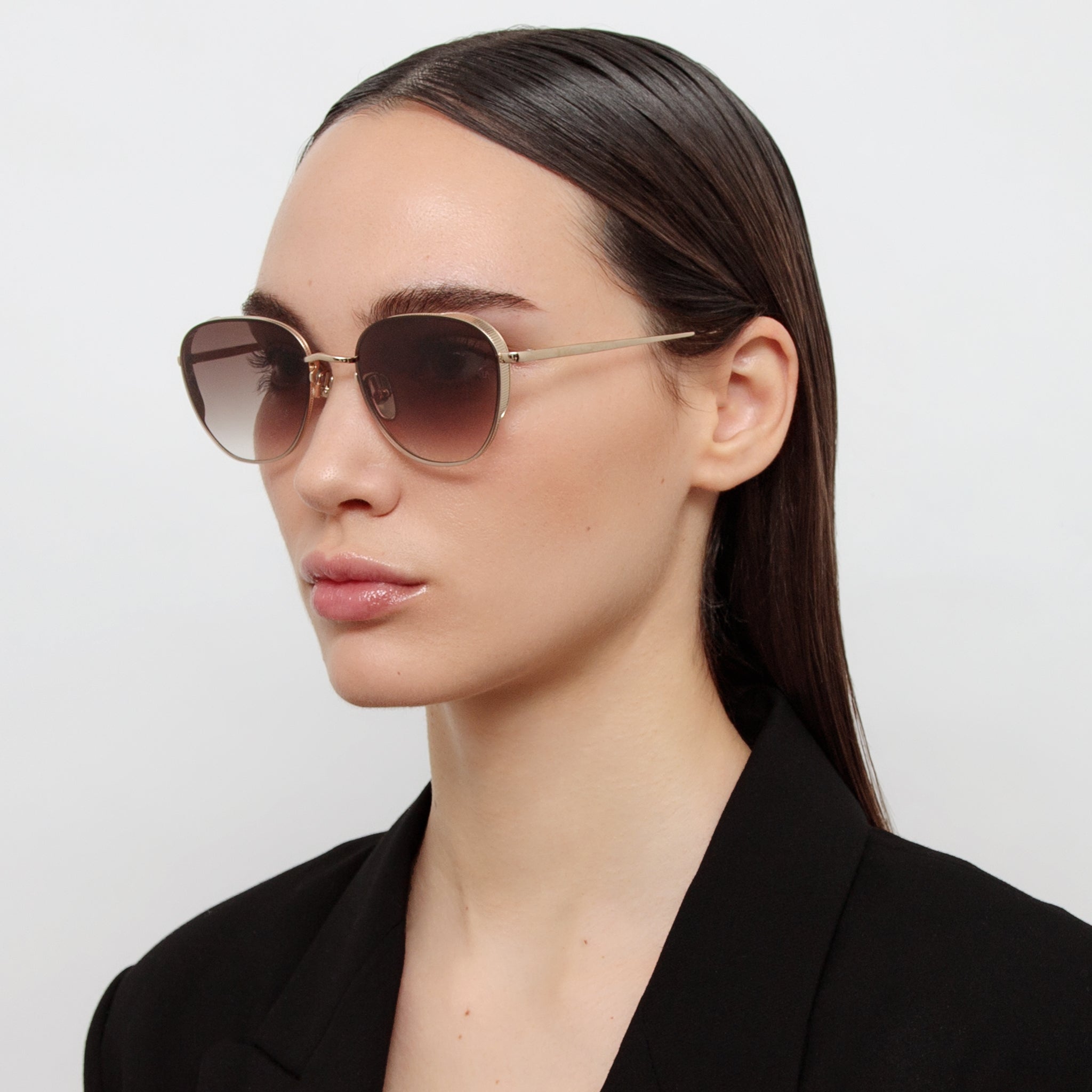 Hardy Sunglasses in Light Gold