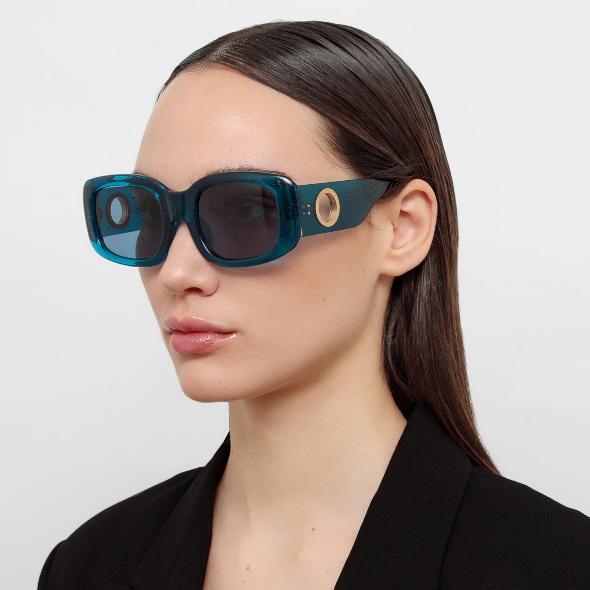 Celeste Oversize Sunglasses in Aqua