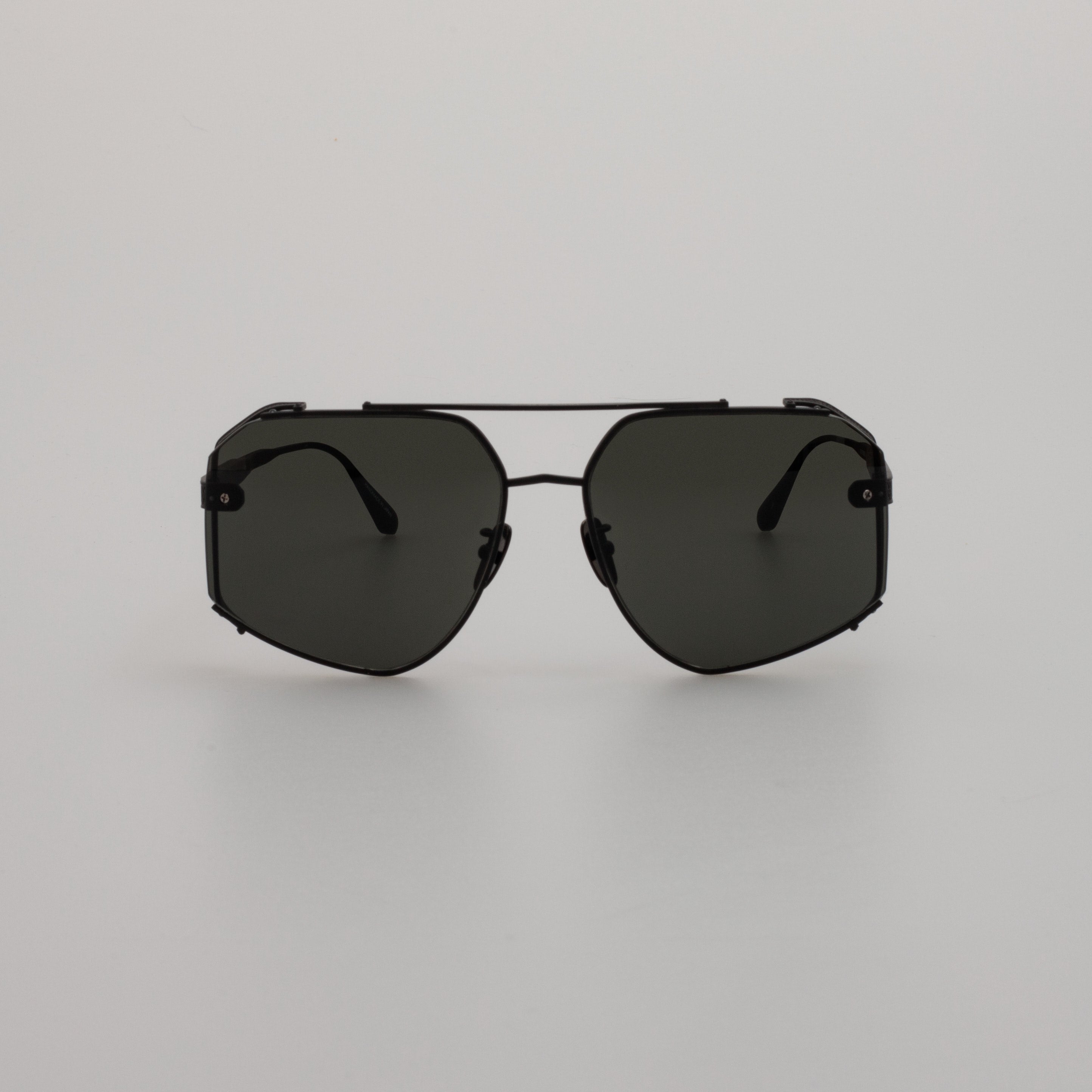 Men's Amar Sunglasses in Nickel and Grey