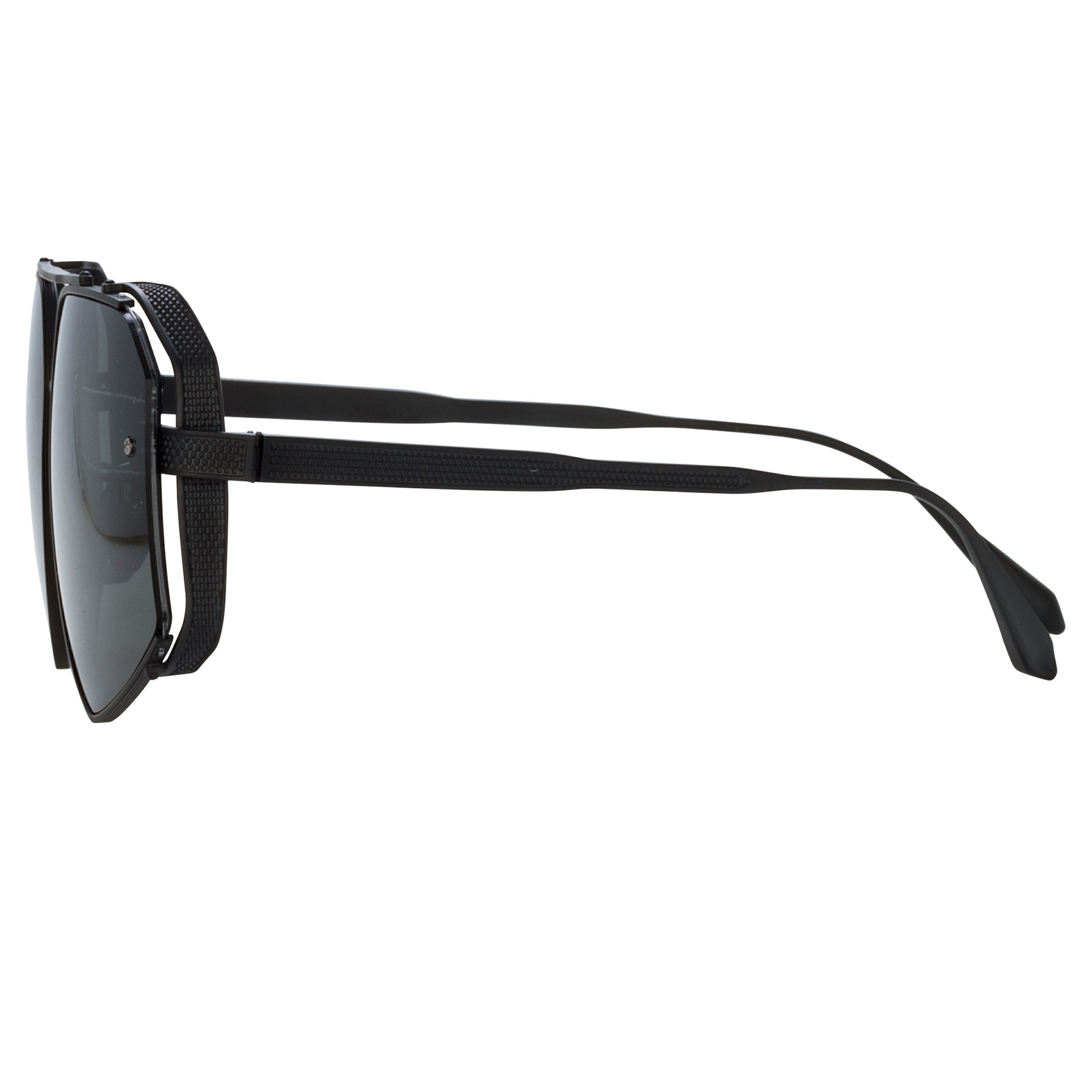 Men's Amar Sunglasses in Nickel and Grey