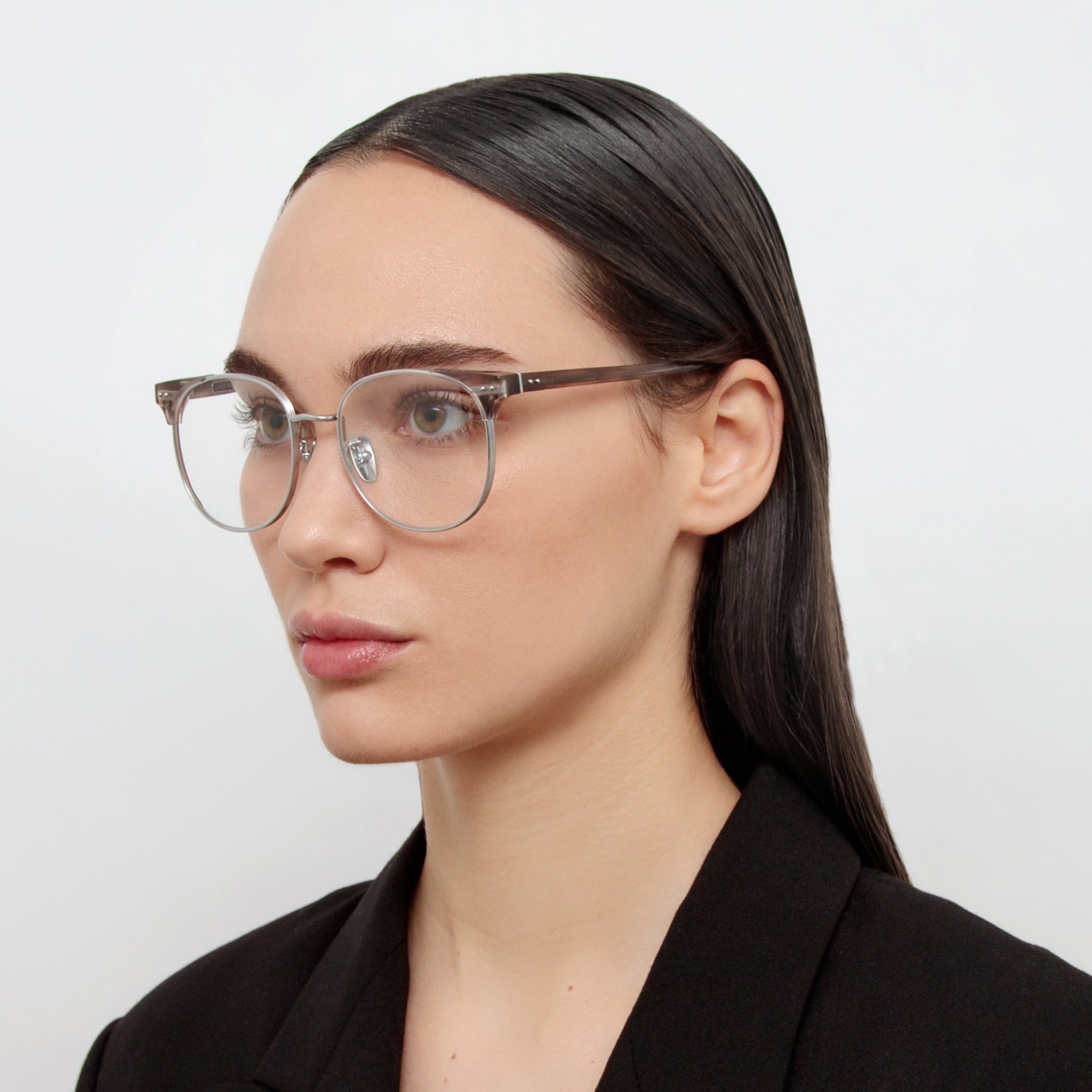 Spence Optical Frame in Grey Horn